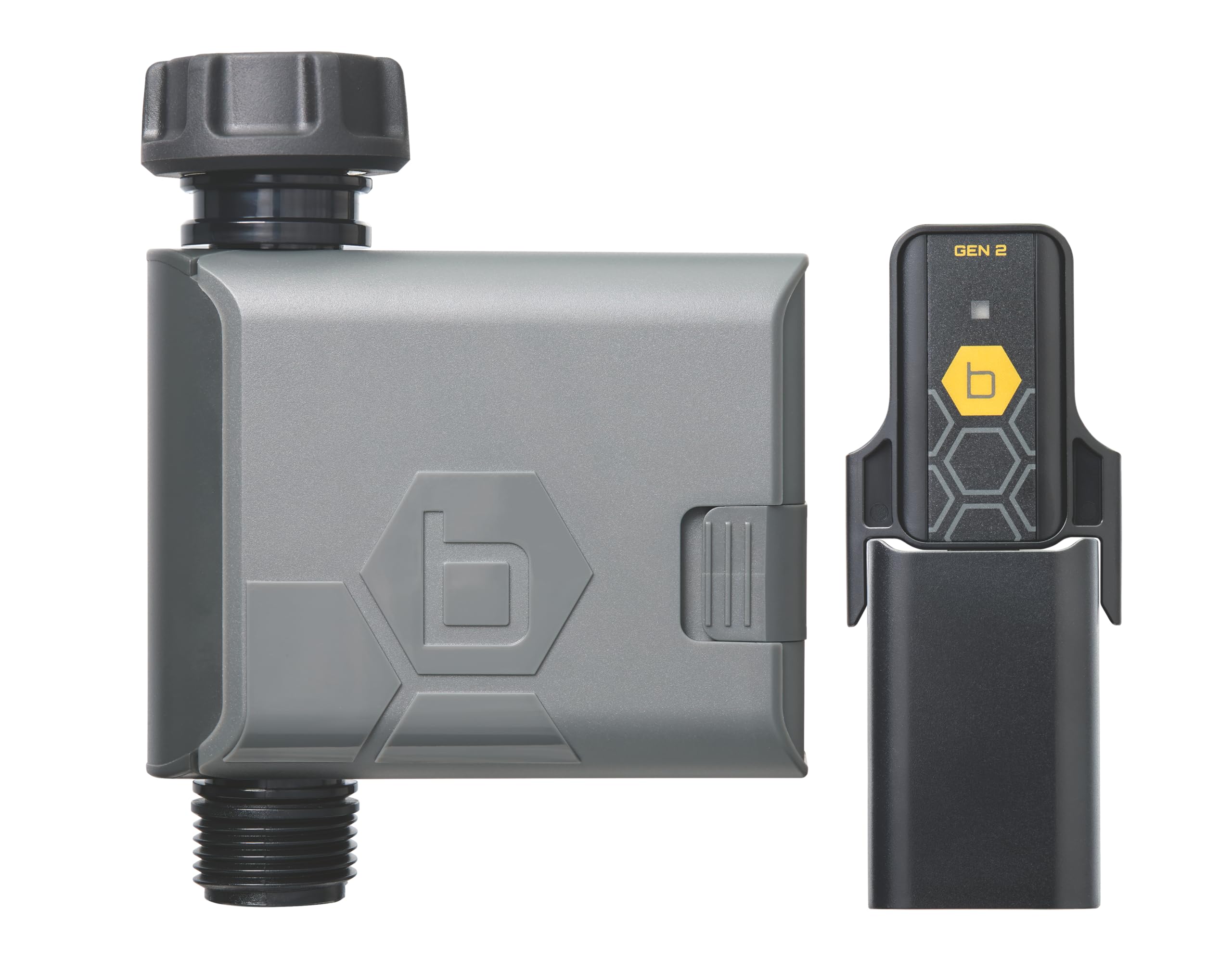 Orbit 90204Z B-hyve Gen 2 زمانبند هوشمند آبیاری خودکار لوله که با هاب Wi-Fi ارتباط برقرار می کند