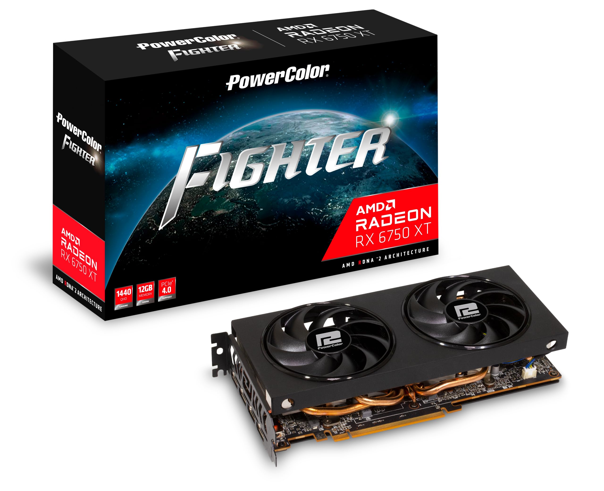 کارت گرافیک PowerColor Fighter AMD Radeon RX 6750 XT 12GB GDDR6 Fighter 6750 XT