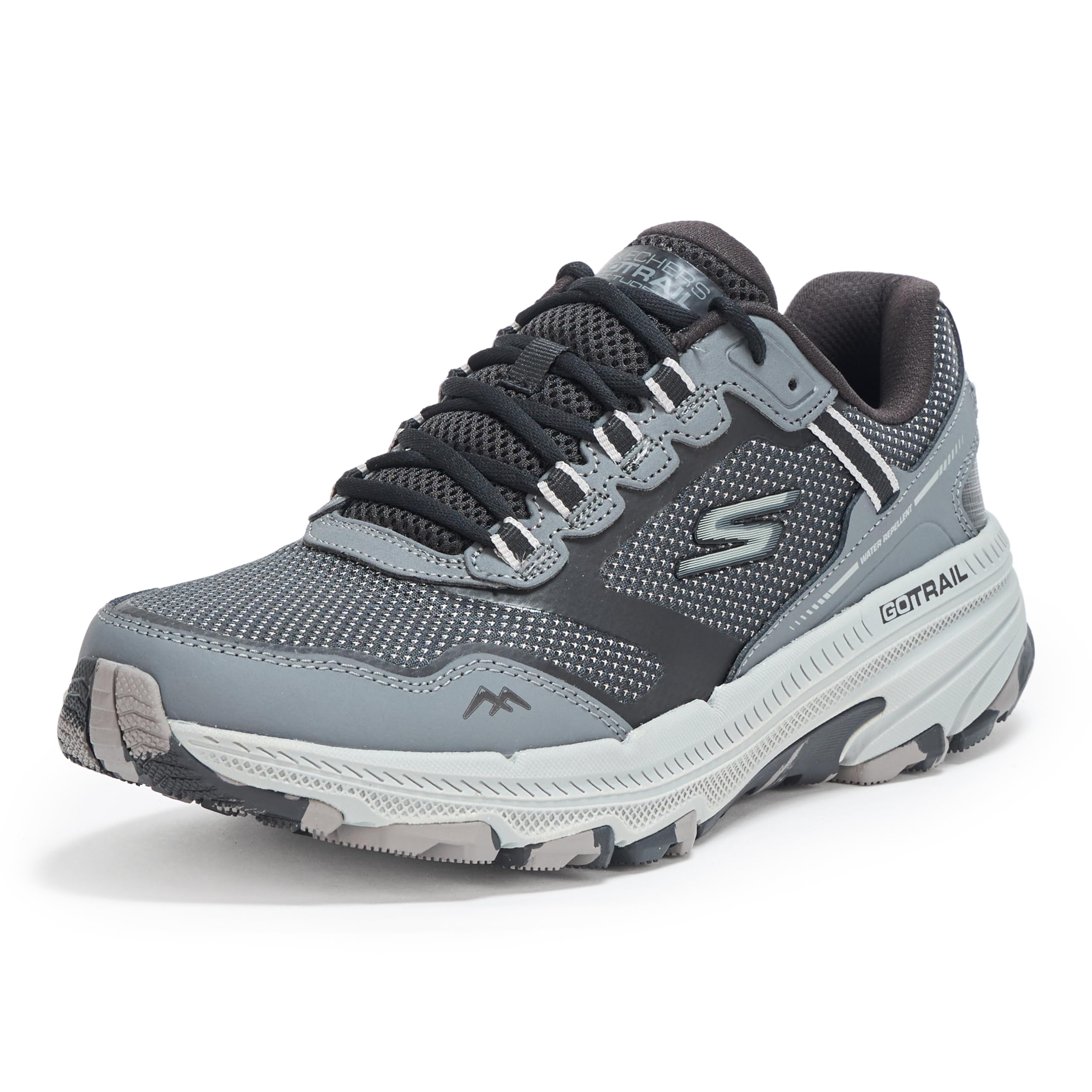 کفش اسنیکر مردانه Skechers Go Run Trail Height 2.0 با سایز 39.5 اروپا رنگ مشکی/خاکستری