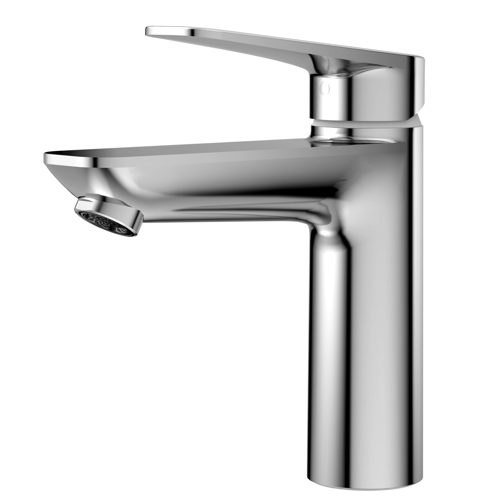 JOMOO Bathroom Mixer, Water-Saving Basin Tap Mixer, Single-Lever Cold & Hot Water Bathroom Faucet Lavatory Vanity Faucet Modern, Chrome