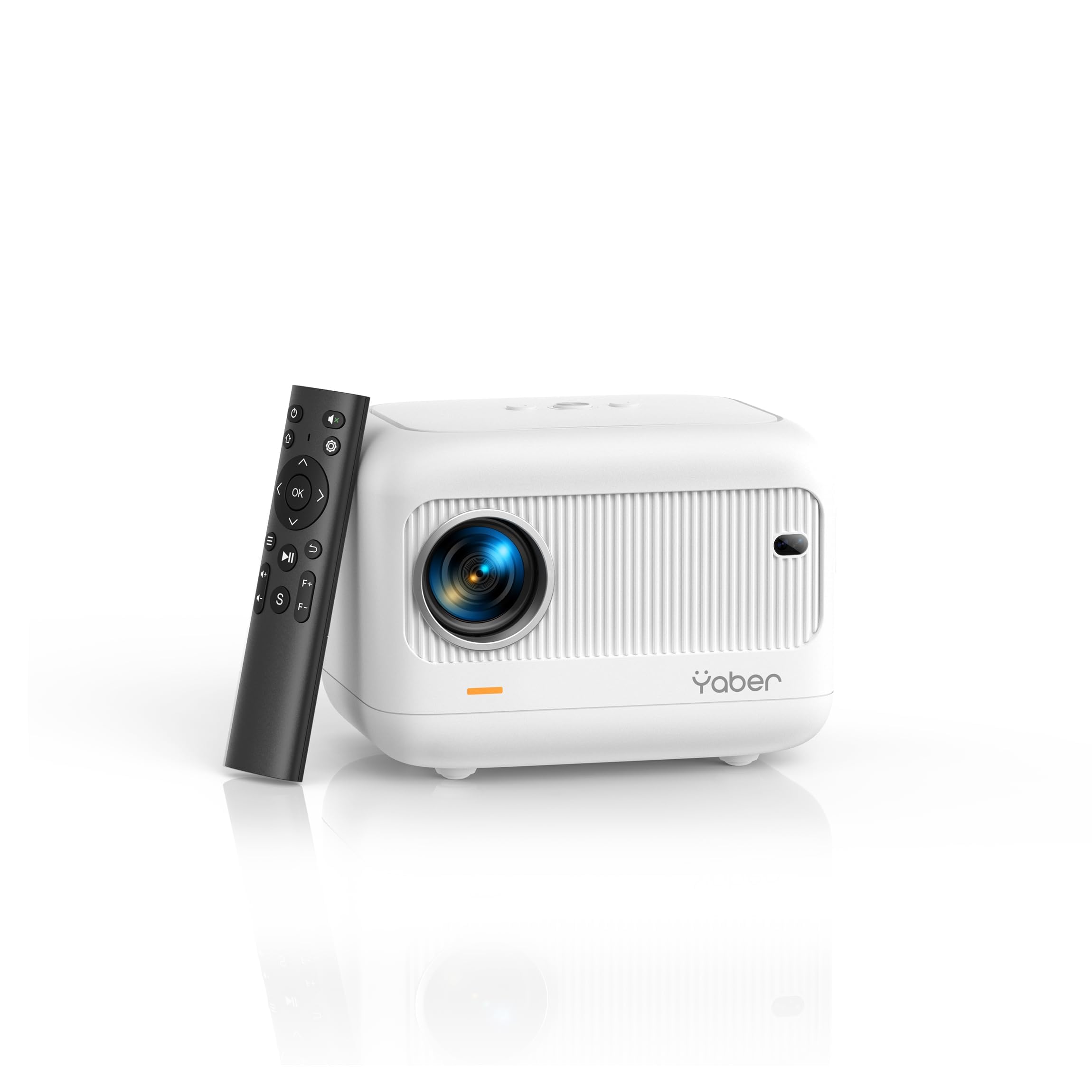 پرژکتور مینی الکتریک YABER 【Electric Focus】، E1 400 ANSI LM، پرژکتور قابل حمل با پشتیبانی Full HD 1080P، پرژکتور وای فای 5G بلوتوث، اصلاح کی‌استون، پرژکتور خانگی برای تلفن/اندروید/آی‌او‌اس/تی‌وی استیک/لپ تاپ