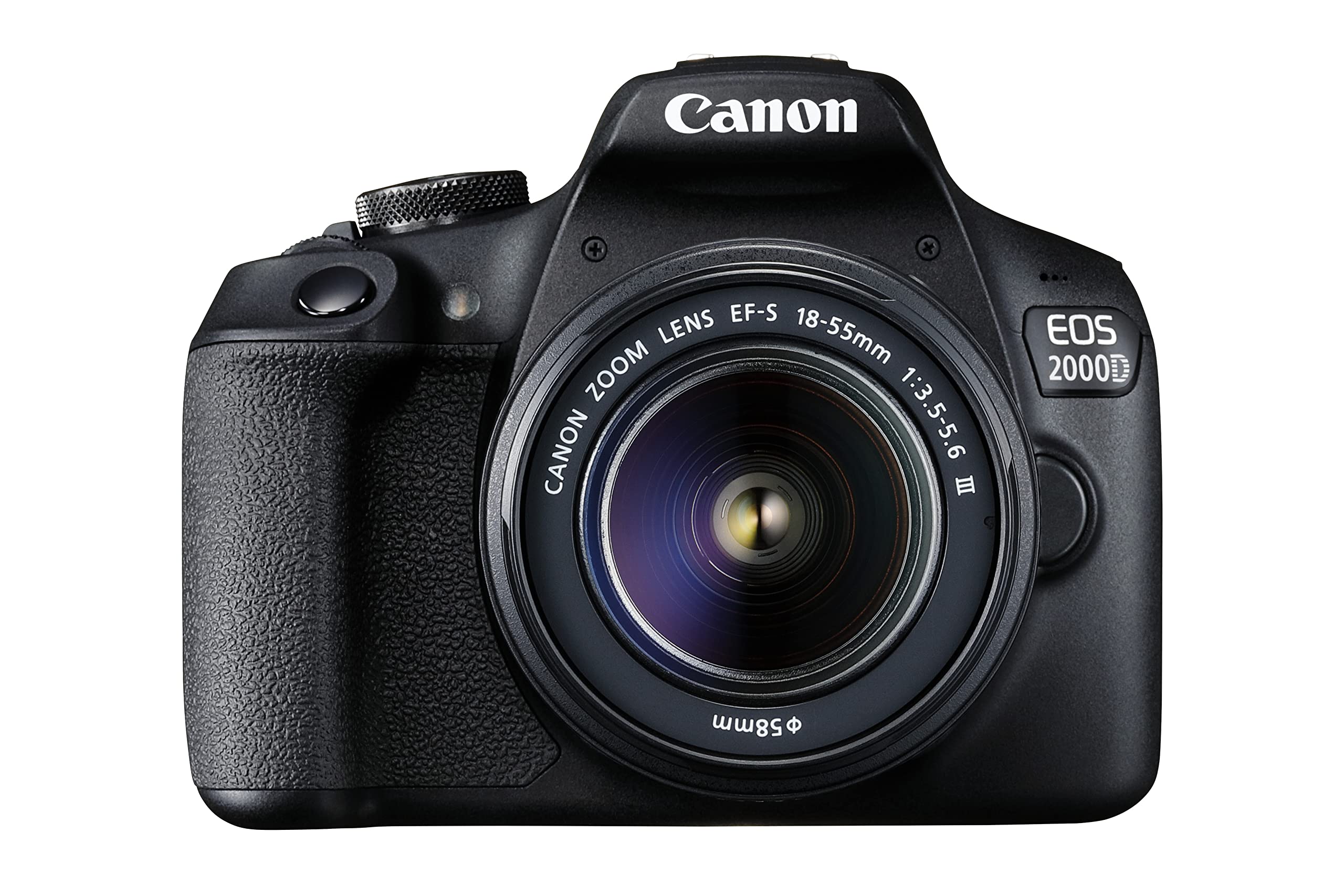 دوربین دیجیتال DSLR کنن EOS 2000D + لنز EF-S 18-55mm III - استفاده آسان با لنز چند منظوره، ایده‌آل برای پرتره‌ها و مناظر طبیعی