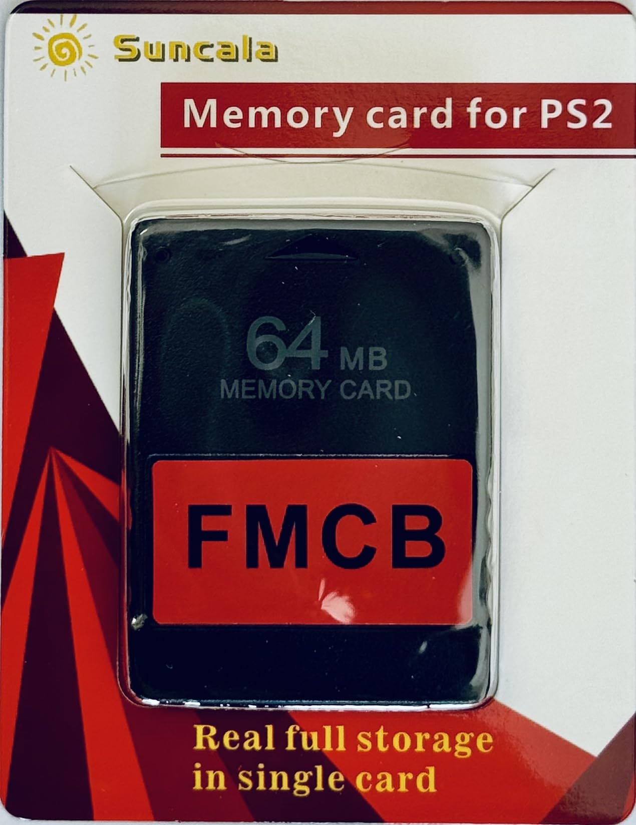 کارت Suncala PS2 FMCB Free McBoot نسخه 1.966 - کارت حافظه 64MB برای PS2 - پلاگ اند پلی - اجرای بازی‌ها از طریق USB یا هارد دیسک