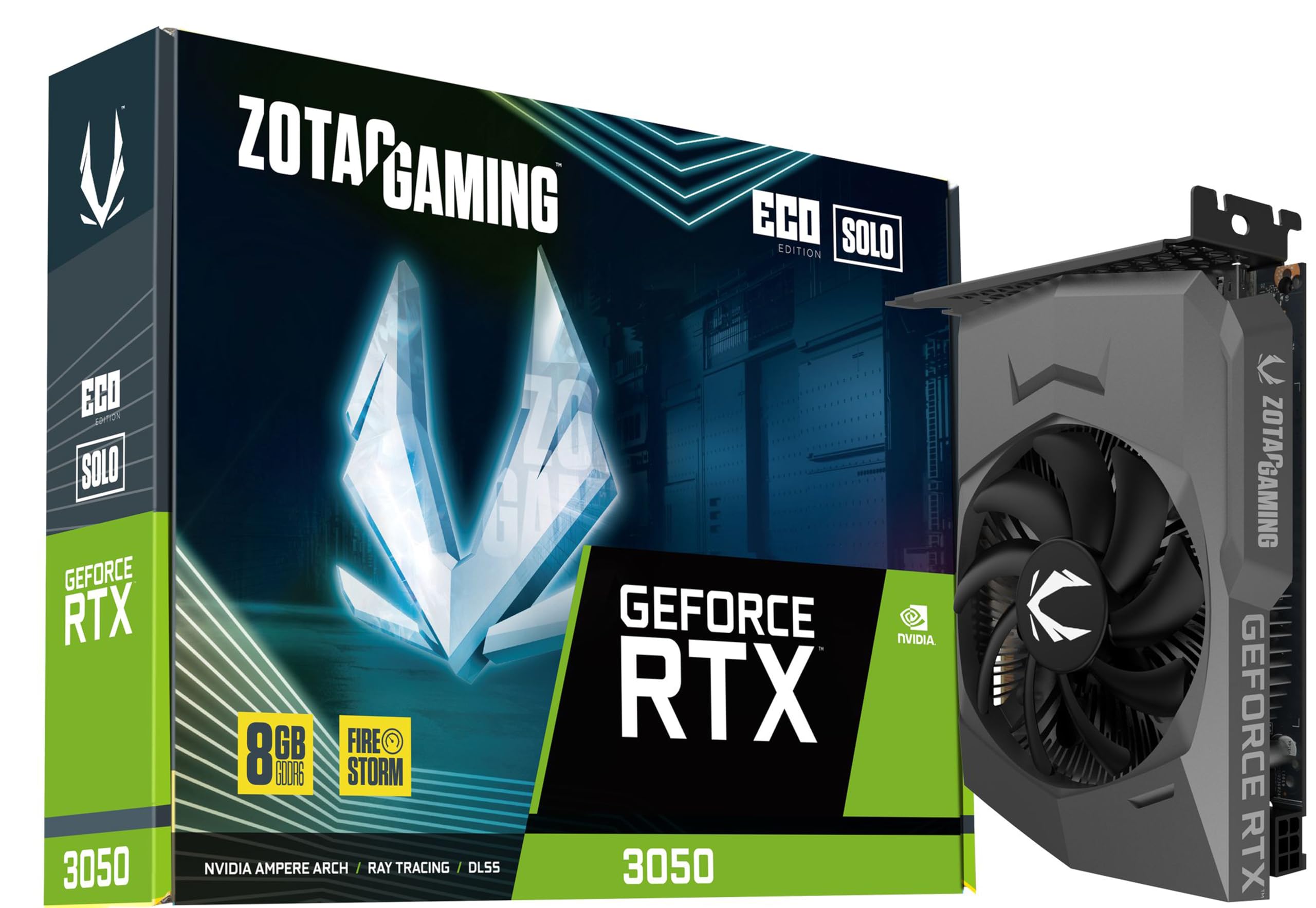 زوتاک GAMING ژیفورس RTX 3050 Eco Solo NVIDIA 8 گیگابایت GDDR6.