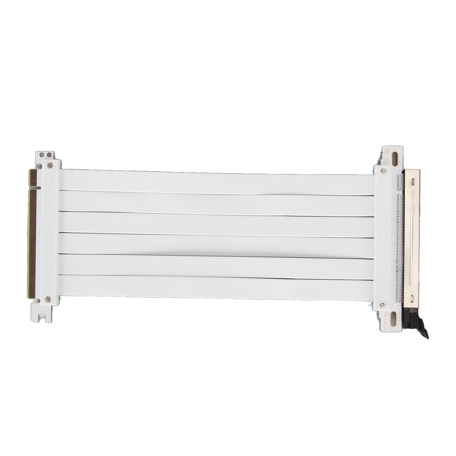 کابل PCIE 3.0 X16 Jectse، کابل تمدید PCIE 180 درجه با ویژگی‌های حفاظتی بالا برای کارت گرافیک (40cm) سفید 40 سانتیمتر