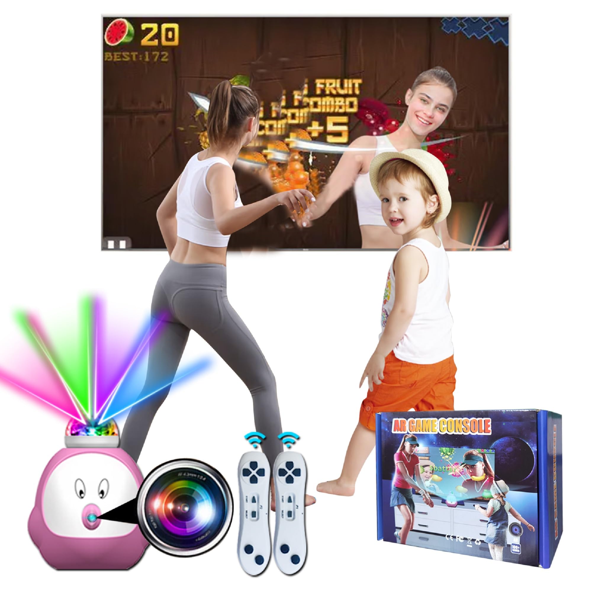 کنسول بازی رترو YRPRSODF با بیش از 900 بازی، سیستم بازی ویدیویی HD با 29 بازی ورزشی، 17 بازی اف ار، 2 کنترلر بازی بی‌سیم، قابل اتصال به تلویزیون رایانه‌های شخصی، هدیه مناسب برای بزرگسالان، پسران و دختران بالای 3 سالگی