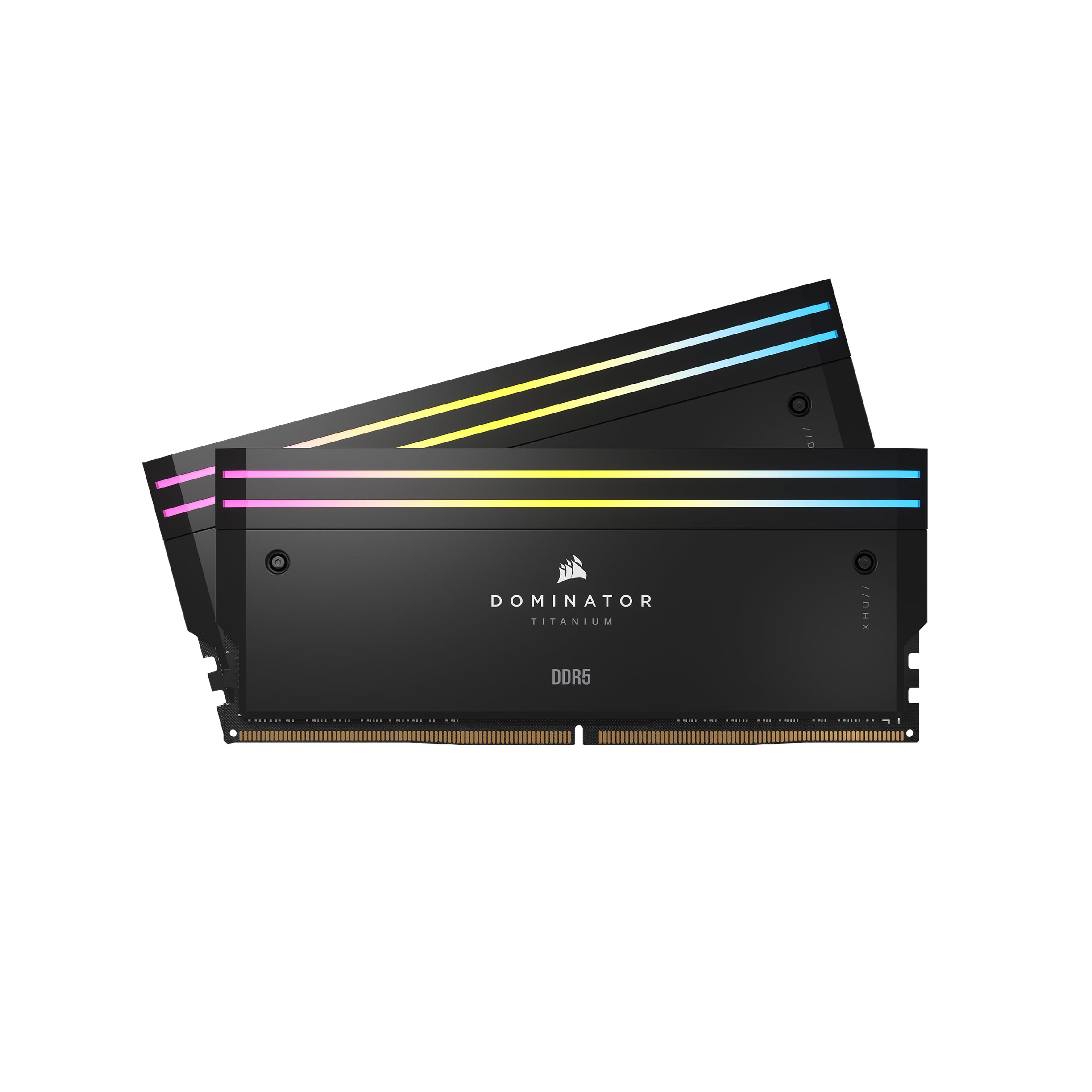 کرسیر دومیناتور تیتانیوم 2 64 گیگابایت (2 x 32 گیگابایت) DDR5 6400 CL32-40-40-84 1.40 ولت حافظه اینتل XMP - مشکی 64 گیگابایت (2x32 گیگابایت) مشکی