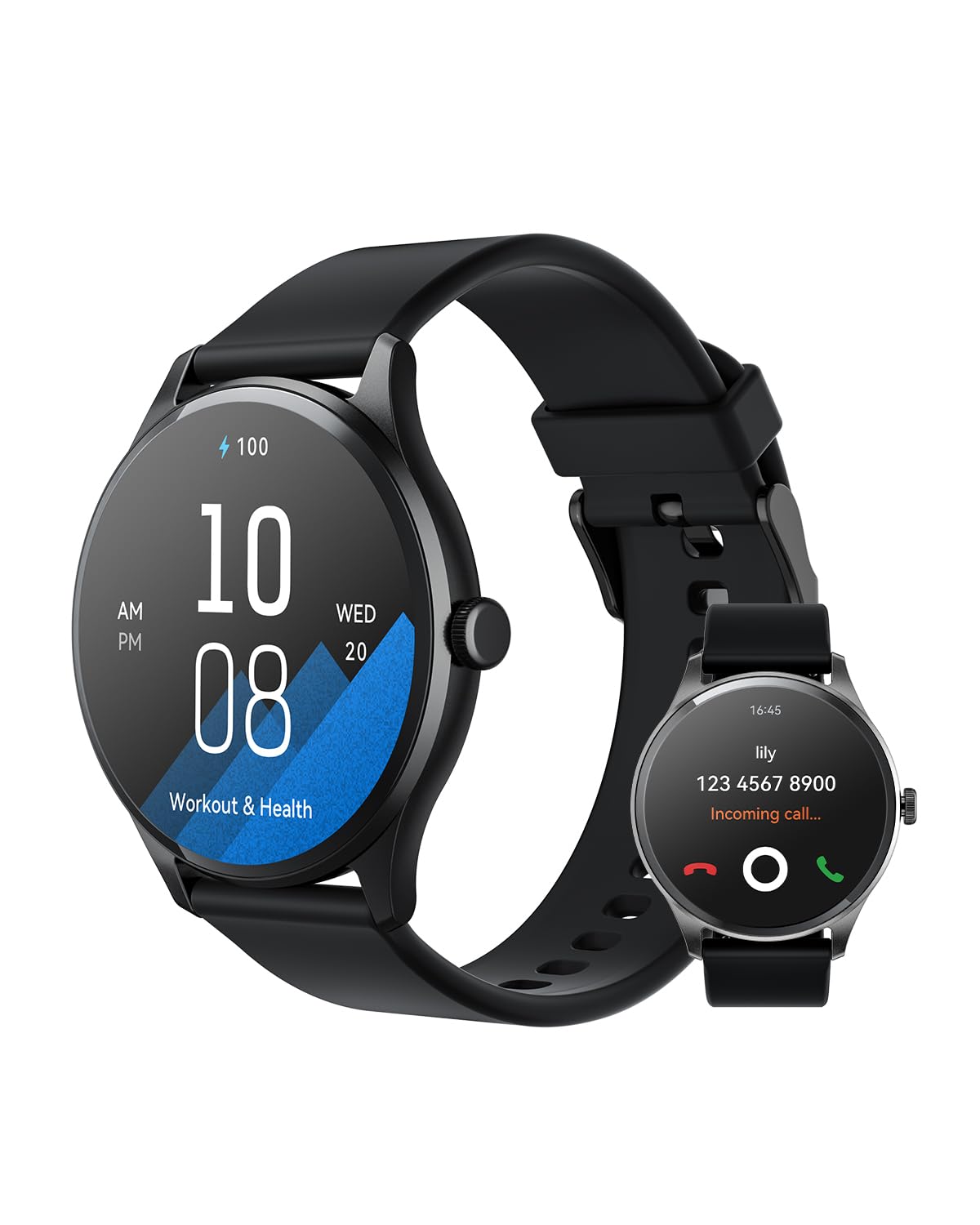 ساعت هوشمند Watch GT2 با قابلیت تماس بلوتوث/ اعلان‌های هوشمند، ردیابی فیتنس با بیش از 100 حالت ورزشی، نظارت بر اکسیژن خون/ضربان قلب/خواب/تنش، صفحه‌های نمایش قابل تنظیم، ضدآب تا عمق 68 متر