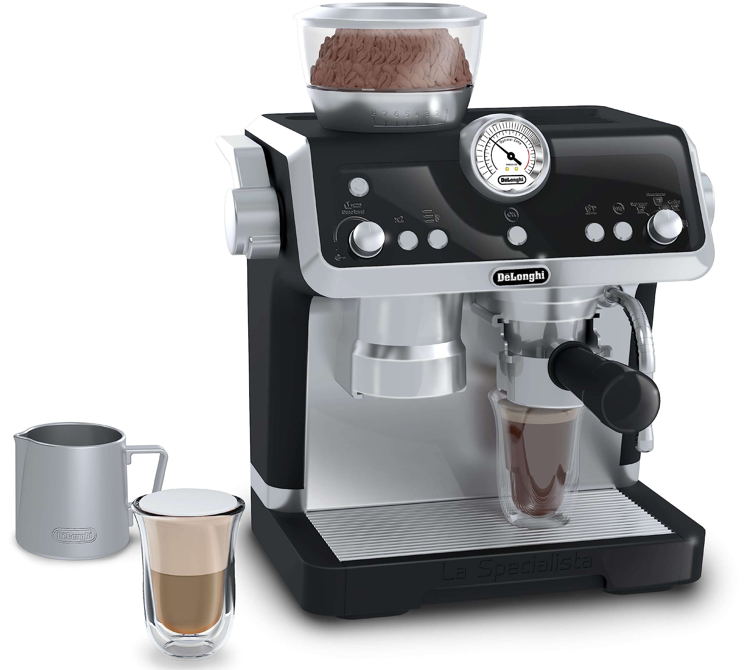 دستگاه قهوه‌ساز بچه‌های Casdon DeLonghi Barista سفید/سیاه 77050