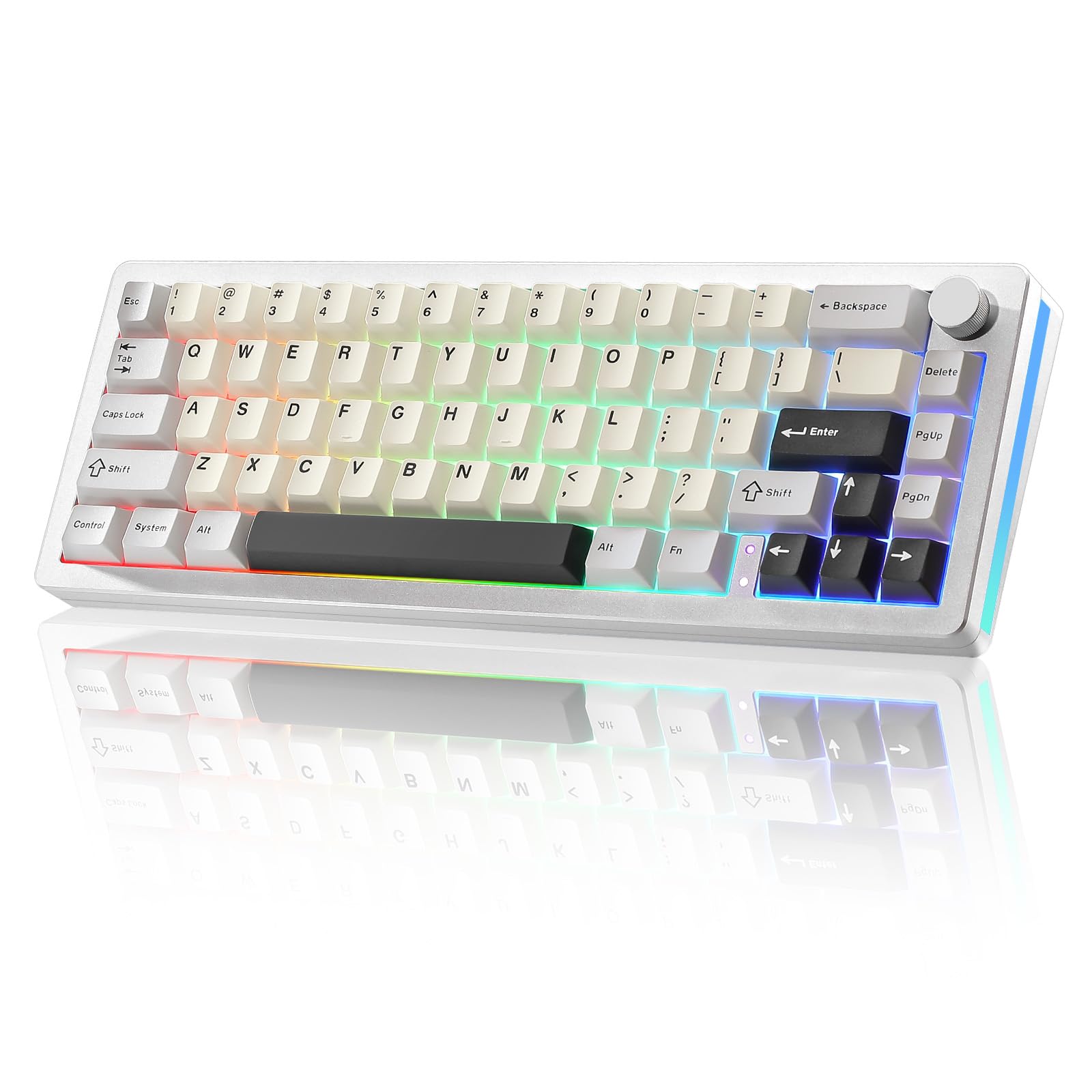 ترجمه کلید و مقدار json:

{
  "YUNZII AL66 Wireless Mechanical Keyboard": "کیبورد مکانیکال بی‌سیم یونزی AL66",
  "Full Aluminum CNC": "آلومینیوم کامل CNC",
  "65% Knob Control": "کنترل دستگاه ۶۵٪",
  "Bluetooth/2.4G/Wired": "بلوتوث/۲.۴G/سیمی",
  "Hot Swappable Pre-lubed Switches": "سوئیچ‌های قابل تعویض با روغن‌زنی اولیه",
  "Gasket Mounted RGB for Win/Mac": "RGB طراحی شده برای ویندوز/مک",
  "Milk Switch, Silver": "سوئیچ شیری، نقره‌ای"
}