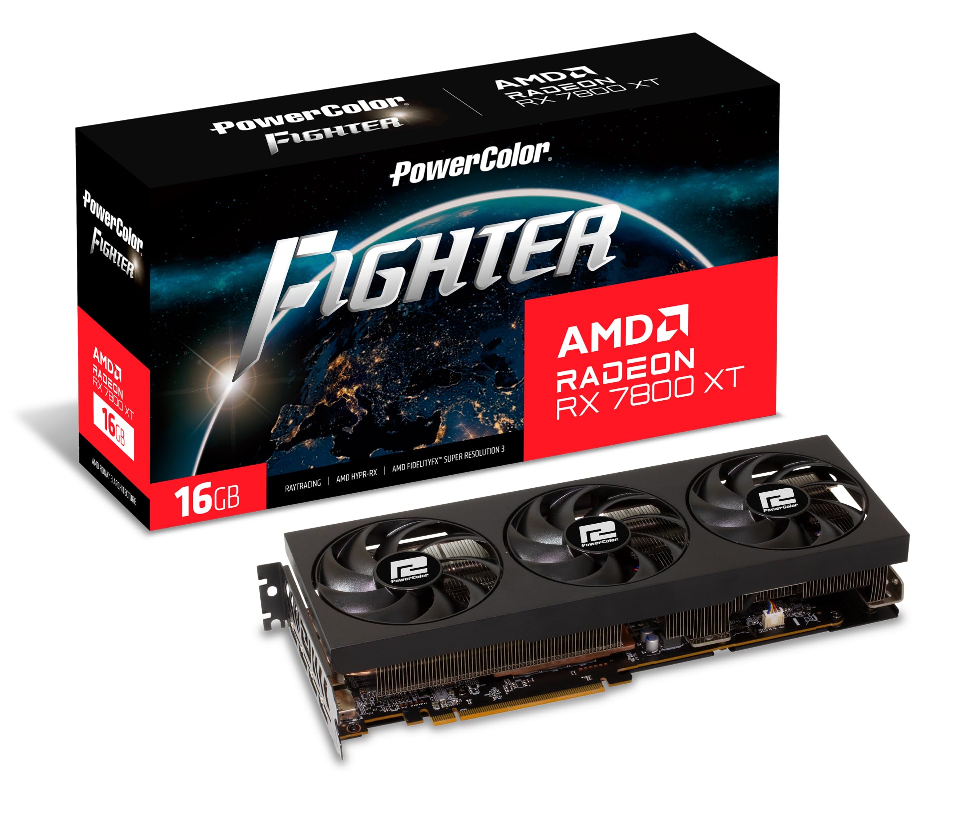 کارت گرافیک PowerColor Radeon RX 7800 XT Fighter 16GB