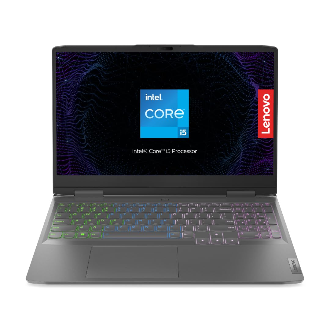 لپ تاپ بازی لنوو LOQ 15IRH8 با تراشه هوش مصنوعی، صفحه نمایش ۱۵.۶ اینچ FHD ۱۴۴Hz، Intel i5-۱۲۴۵۰H، ۸GB RAM DDR5، ۵۱۲GB SSD، NVIDIA RTX ۲۰۵۰ ۴GB، ویندوز ۱۱، صفحه کلید RGB، رنگ خاکستری - [۸۲XV۰۰P۲AX] (۳ ماه اشتراک رایگان Gamepass بر روی دستگاه) Intel Core i5 - 12450HX 8GB/512GB RTX 2050 خاکستری