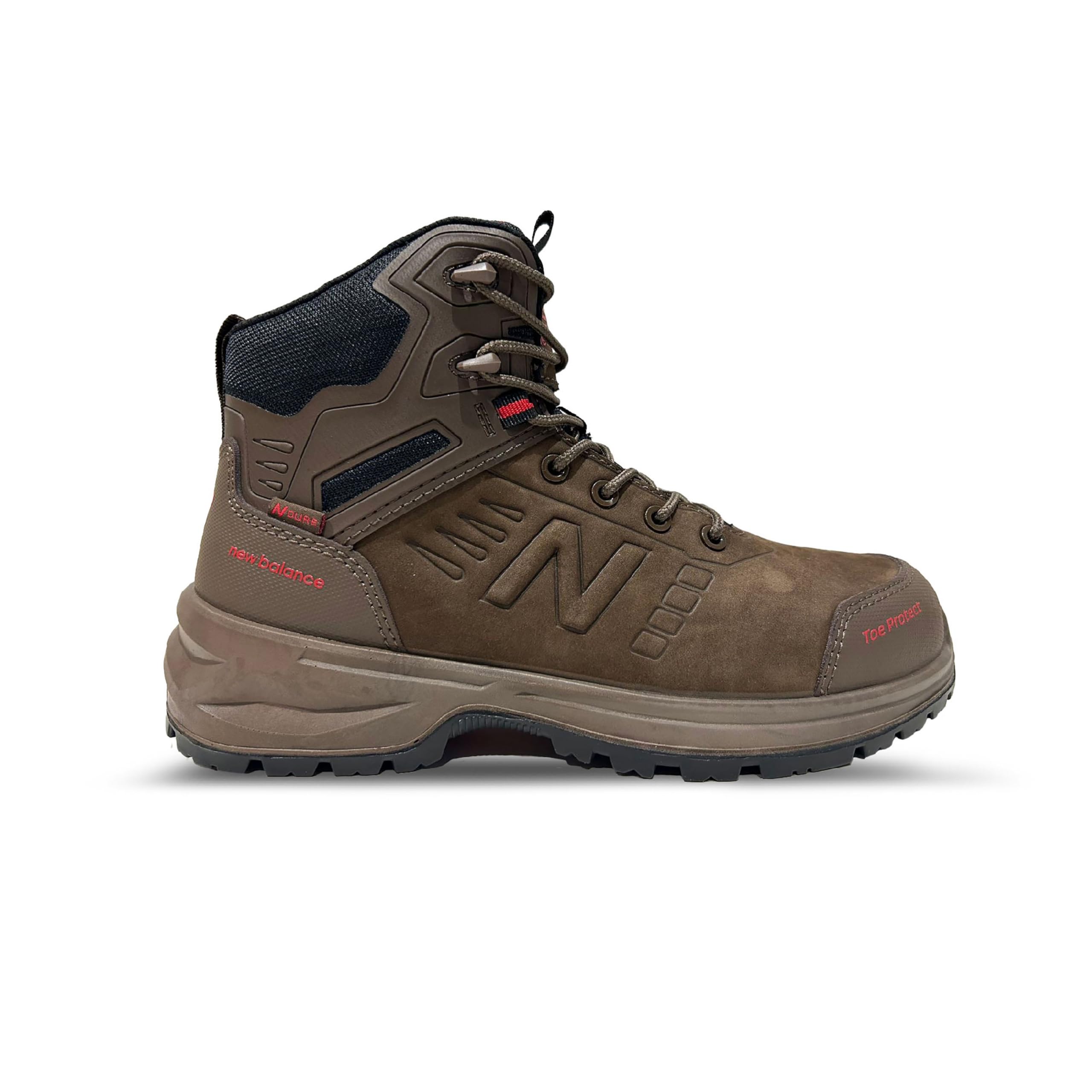 New Balance Calibre — پوتین کار مردانه با سرپنجهٔ کامپوزیت، سایز ۴۷٫۵ (EU)، عرض بسیار پهن (X-Wide)، رنگ شکلاتی