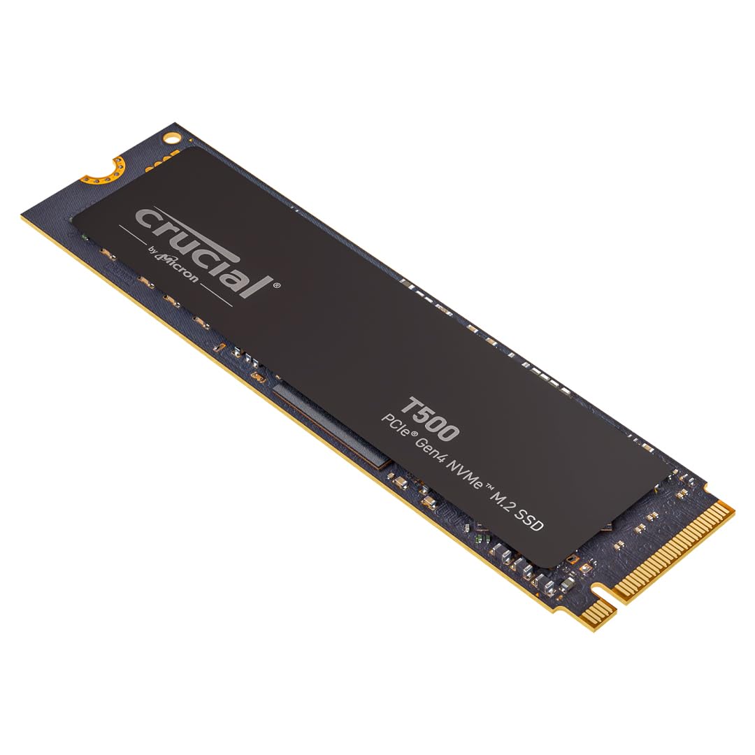 Crucial T500 500GB PCIe Gen4 NVMe M.2 SSD با سرعت انتقال تا 7200MB/s، سازگار با لپتاپ‌ها و دسکتاپ‌ها به همراه 1 ماه اشتراک Adobe CC All Apps - CT500T500SSD8 500GB