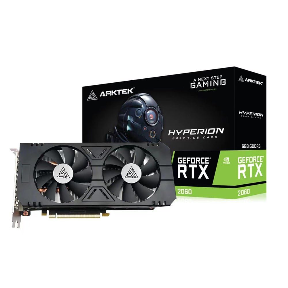 کارت گرافیک ARKTEK GeForce RTX 2060 DDR6 6GB 192Bit دو فن