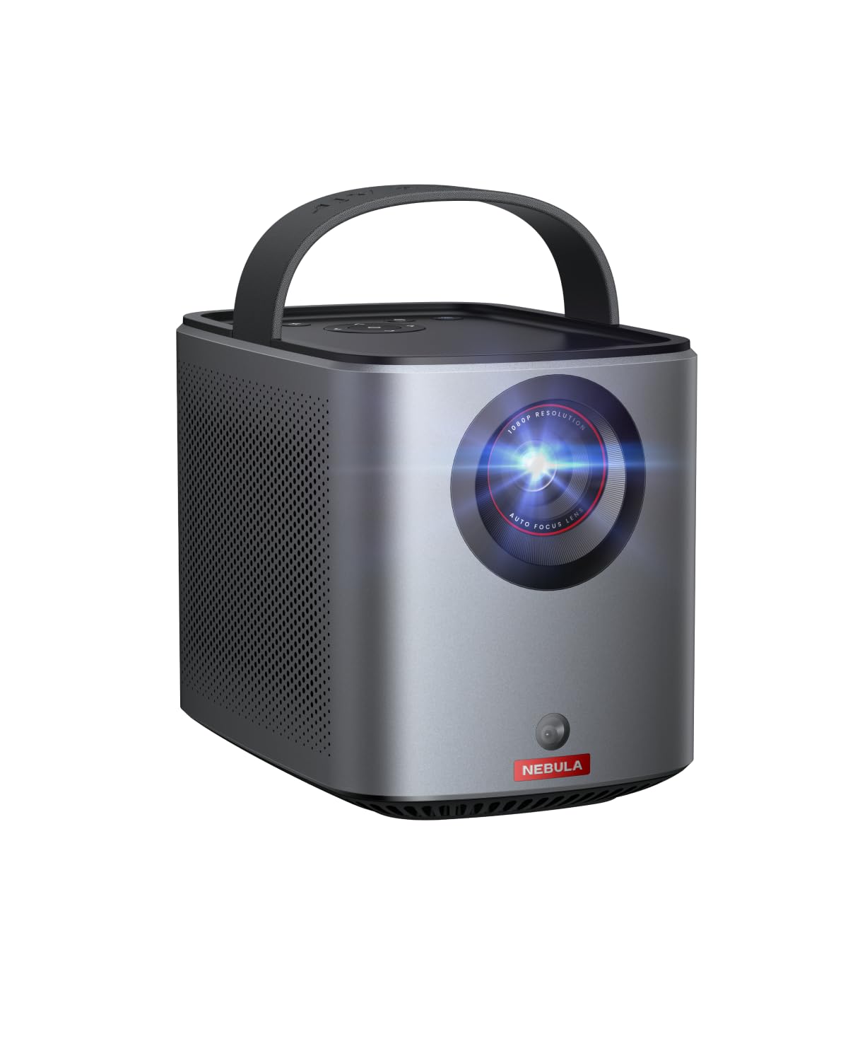 پروژکتور کوچک NEBULA Anker Mars 3 Air با کیفیت تصویر ۱۰۸۰p، دارای ۴۰۰ ANSI-Lumen، قابل حمل با سیستم عامل Google TV، Wi-Fi، صدای Dolby Digital، اسپیکر ۲×۸ وات، تصویر ۱۵۰ اینچ، باتری داخلی با زمان پخش ۲.۵ ساعت