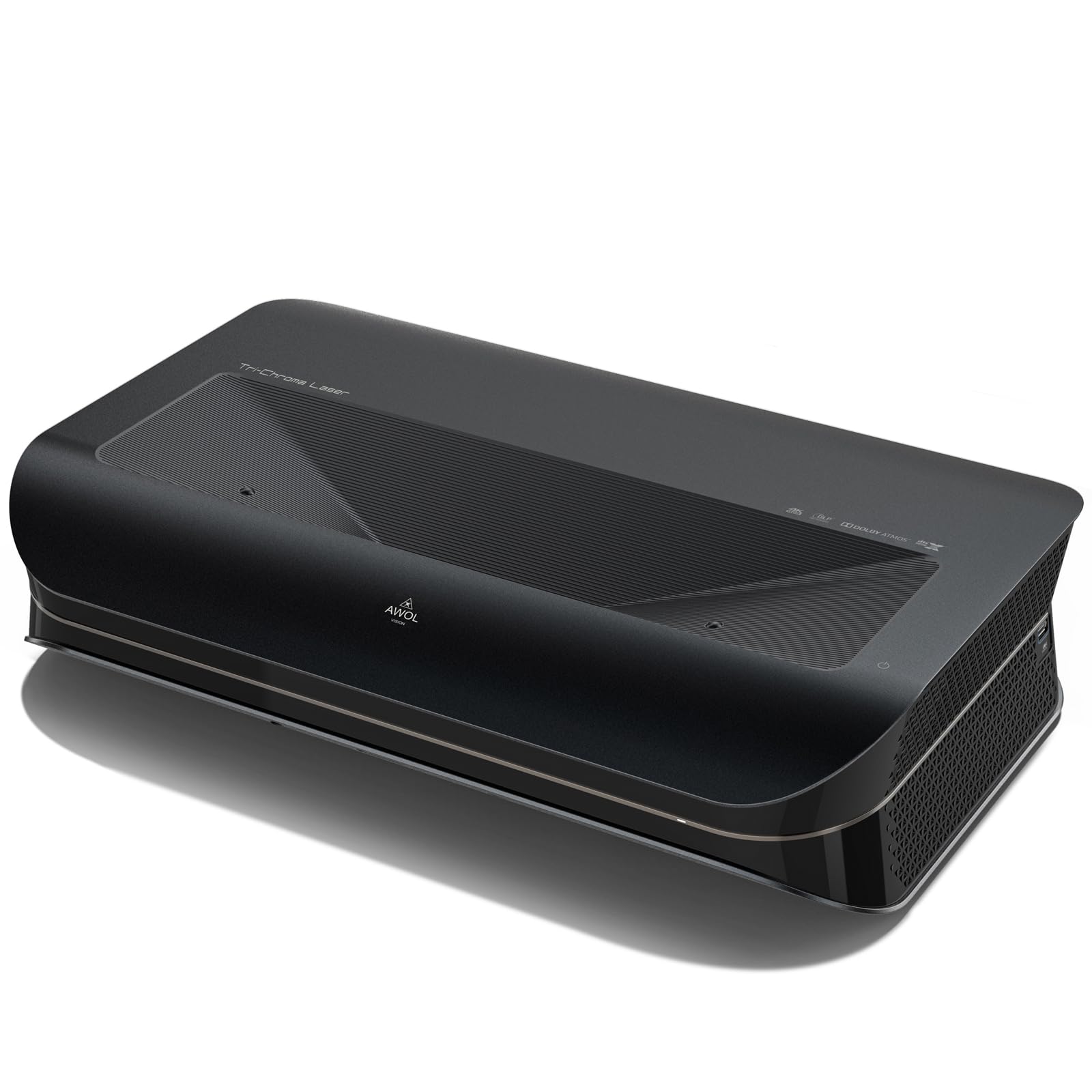 تلویزیون لیزری پرتاب کننده فوق از نوع 4K 3D AWOL VISION LTV-3000 Pro با شعاع کوتاه سه لیزری، 3000 لومن با Dolby Vision و Atmos، HDR10 +، 150 اینچ UST تلویزیون لیزری Home Theater Projector (شامل Fire TV Stick 4K Max)
