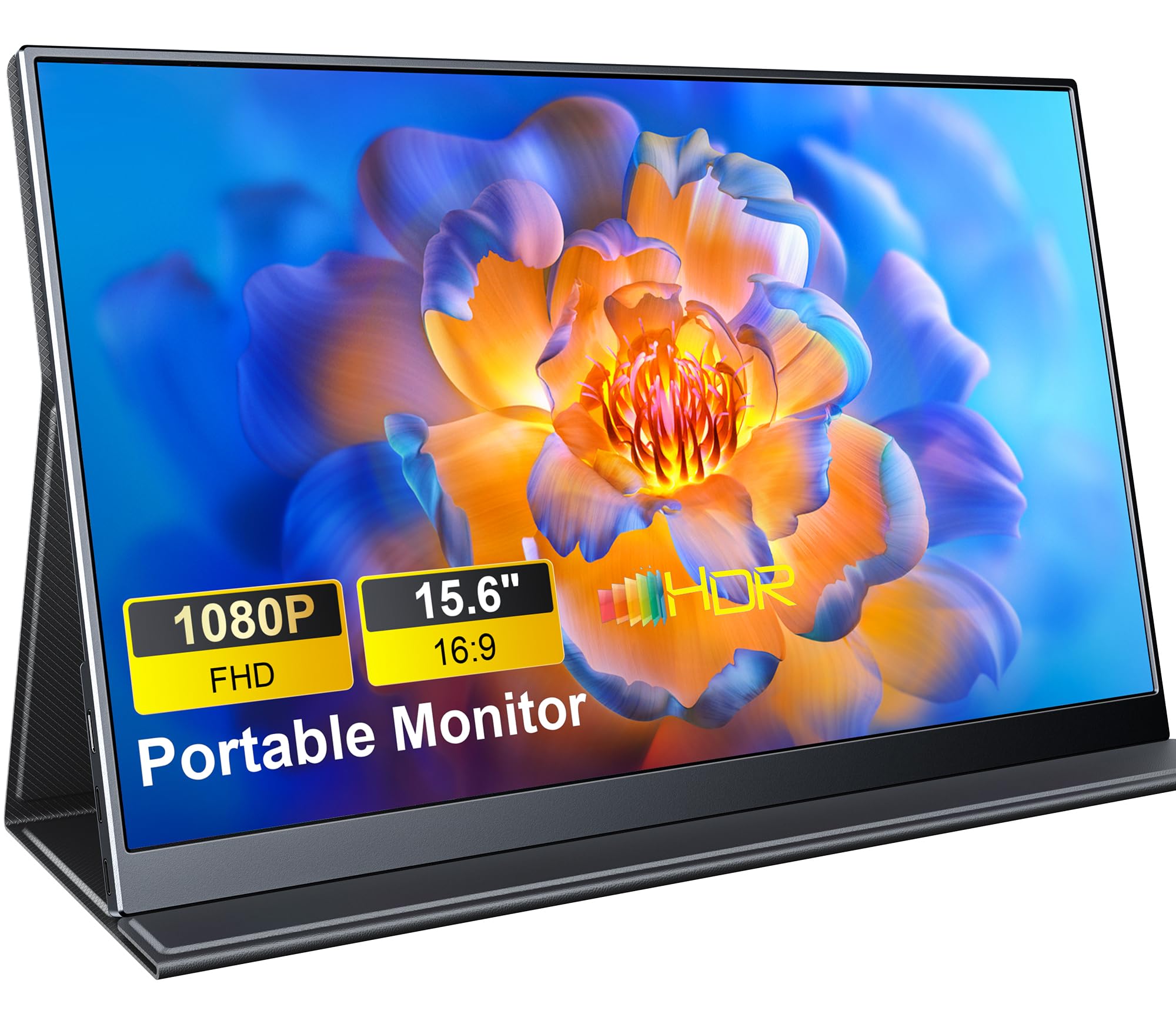 مانیتور قابل حمل MagicRaven، صفحه نمایش لپ تاپ 15.6 اینچی 1080P، صفحه نمایش دوگانه USB C HDMI باریک و سبک با اسپیکر، مانیتور سفری برای PS4/5 Xbox Switch MAC PC Phone
