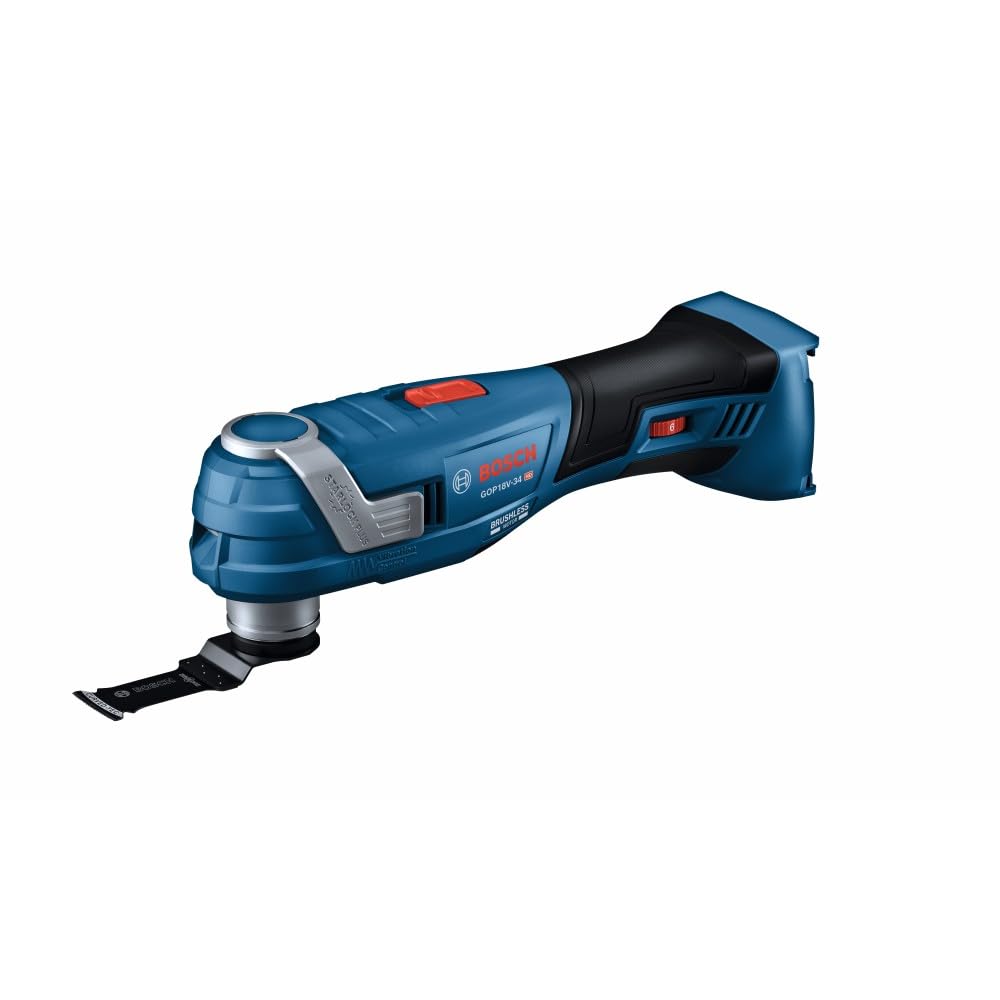 ابزار چند منظوره ارتعاشی BOSCH GOP18V-34N با فناوری براشلس StarlockPlus® 18V (ابزار بدون سر و صورت) صنعتی