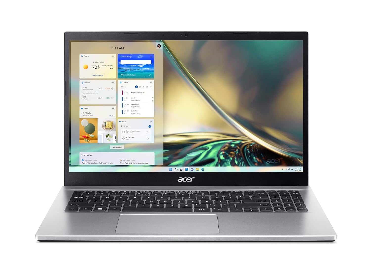 لپ تاپ Acer Aspire 3 A315 با AMD Ryzen 7-5700U Octa Core تا 4.30 گیگاهرتز / 8 گیگابایت رم DDR4 / حافظه 512 گیگابایت از نوع SSD / گرافیک AMD Radeon / نمایشگر 15.6 اینچی FHD ComfyView / ویندوز 11 / WiFi-6 / رنگ نقره ای خالص R7 | 8 گیگابایت رم | 512 گیگابایت حافظه SSD