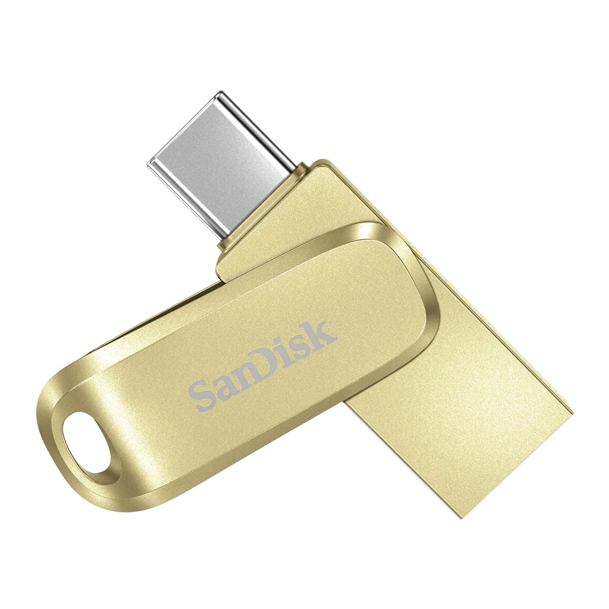 SanDisk 512GB Ultra Dual Drive Luxe USB Type-C - SDDDC4-512G-G46GD، طلا