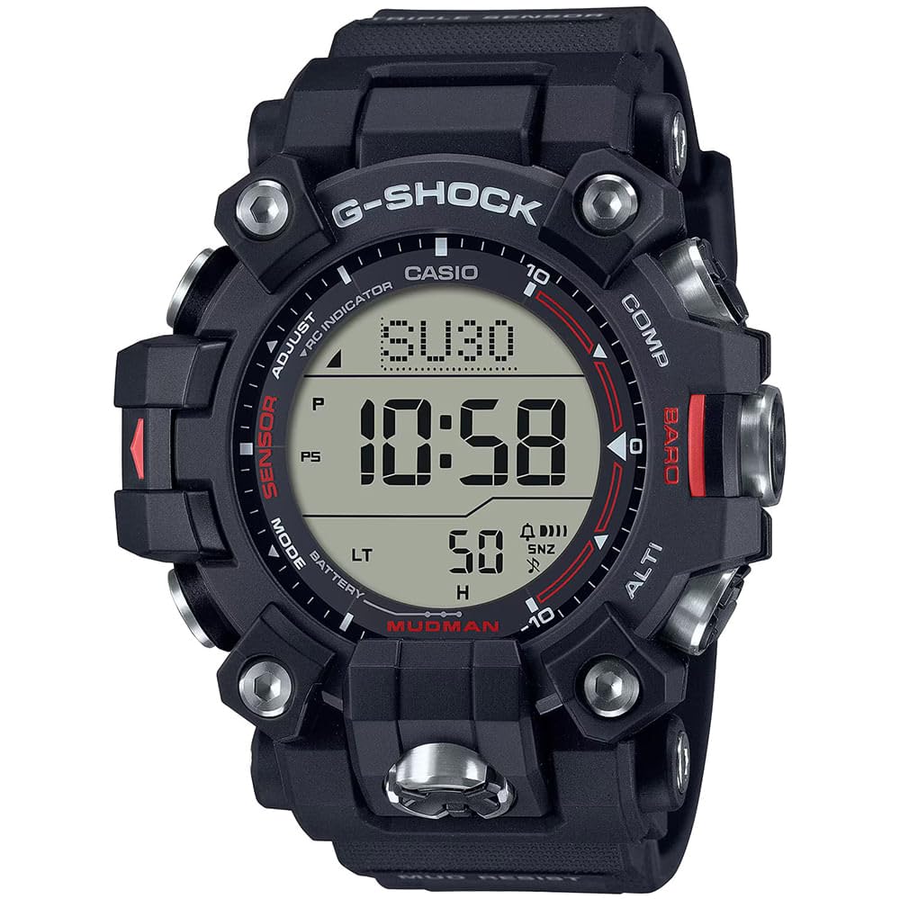 ساعت مچی دیجیتال Casio با شیاه سیاه مردانه - مدل GW-9500-1DR