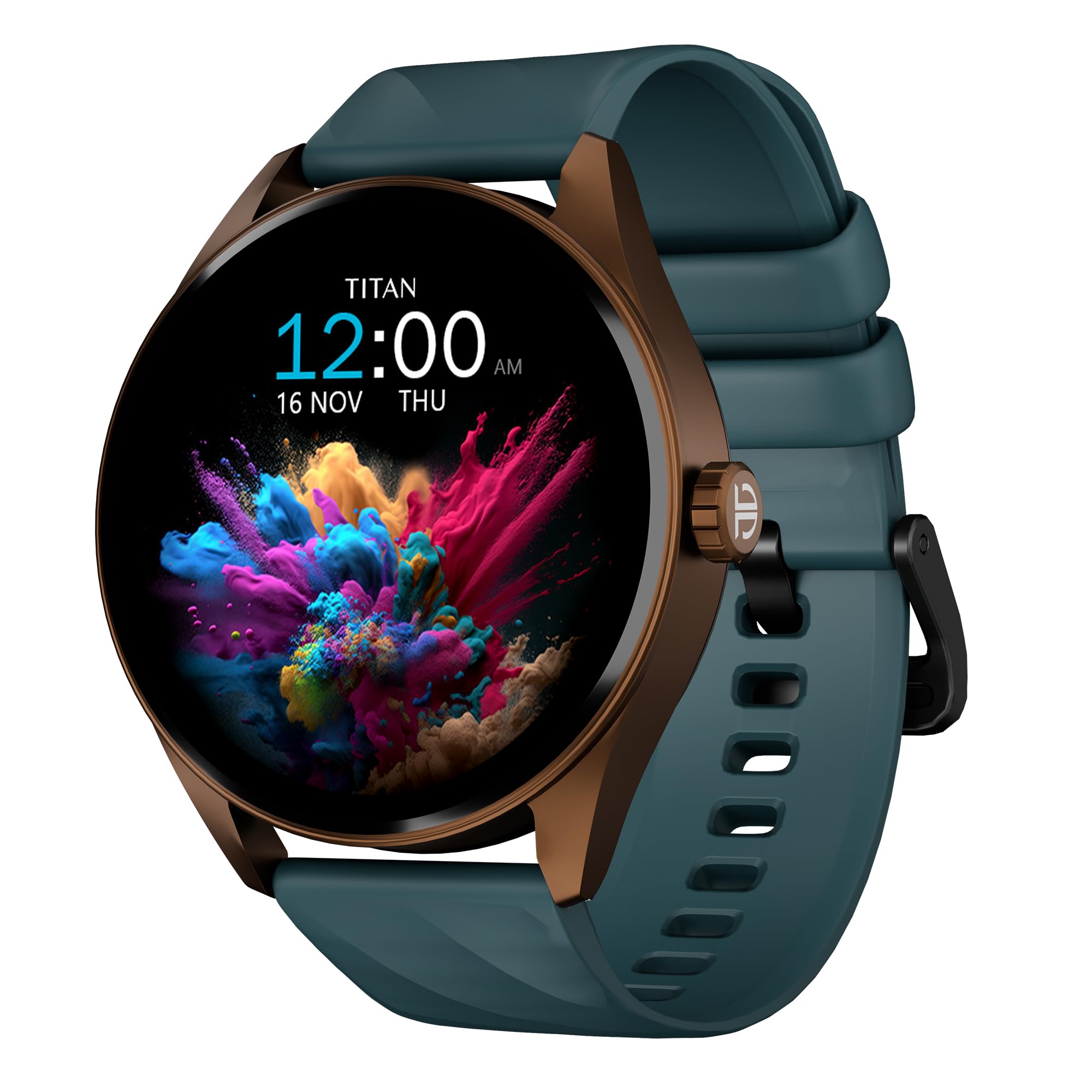 ساعت هوشمند Titan Crest Premium Mesh Strap| نمایش 1.43 اینچی AMOLED با AOD| رزولوشن 466x466 پیکسل| تاج کارکرده| تماس بلوتوث تک‎پارچه| چیپست پیشرفته| بیش از 100 حالت و صفحه‌نمایش ورزشی IP68 چندرنگی/سبز