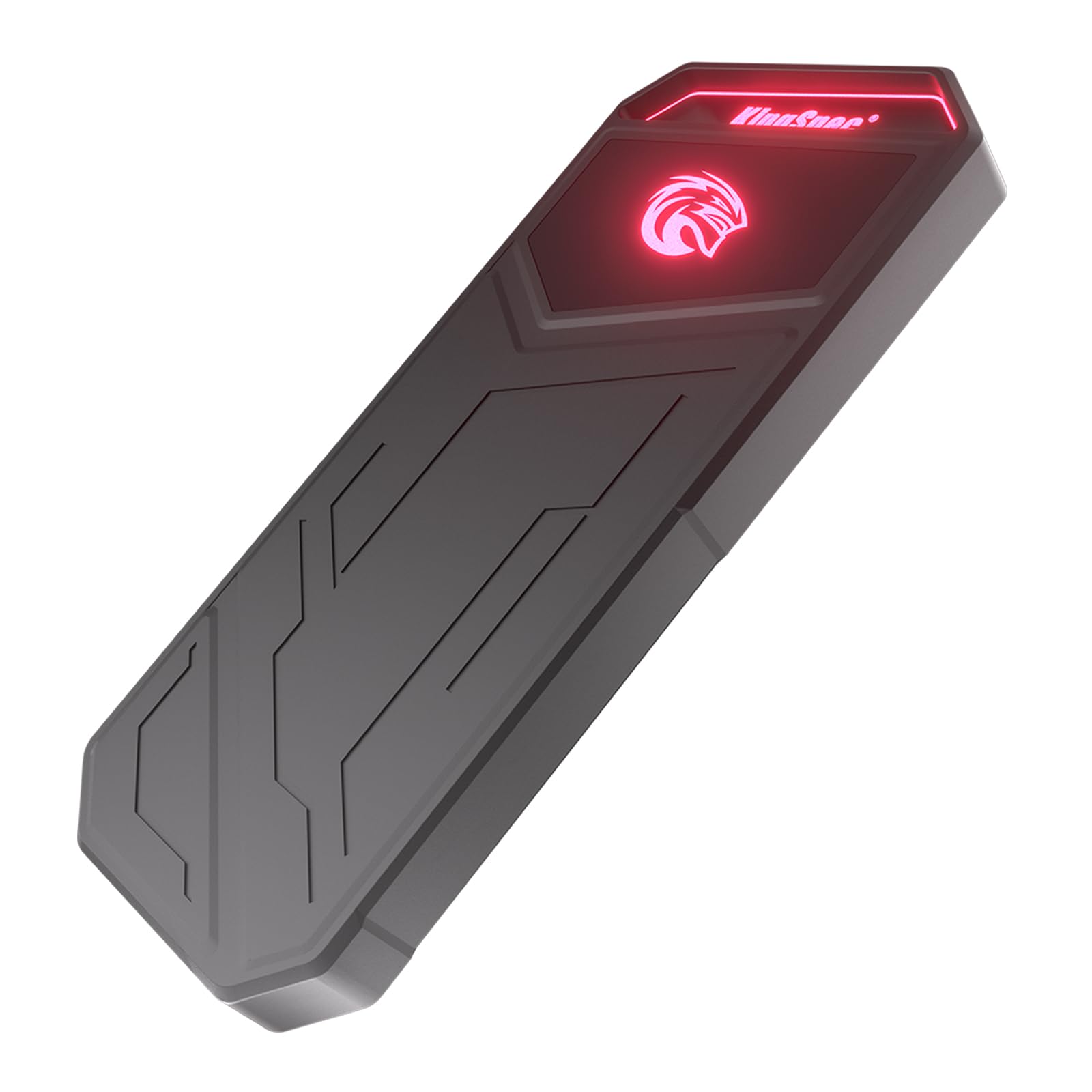 حافظه‌جانبی KingSpec Z5 با ظرفیت ۱ ترابایت با نور پس‌زمینه RGB - تا ۲۱۰۰ مگابایت بر ثانیه، شاسی از آلیاژ روی، رابط USB ۳.۲ نسل2x2، حافظه‌های از جنس اقلام جامد بسیار قوی، سازگار با تلفن همراه/PS4/لپ‌تاپ/تلویزیون/کامپیوتر