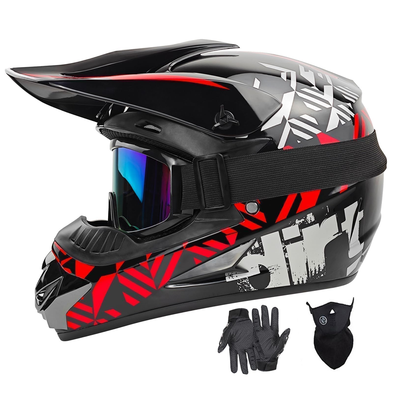 کلاه موتورسیکلت کودکانه SPARK Dirt Bike برای جوانان کلاسیک است که برای موتوکراس مناسب است.