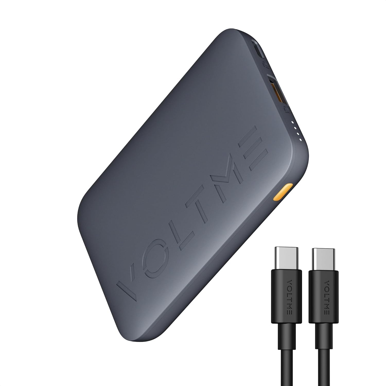 شارژر قابل حمل VOLTME Mini، پاور بانک 10000mAh USB C، باتری شارژ سریع و سبک با وزن کم 22.5 وات، خروجی دوگانه سازگار با iPhone 14 13 12 11 Samsung (10000mAh) 10k 22.5W-Hypercore
