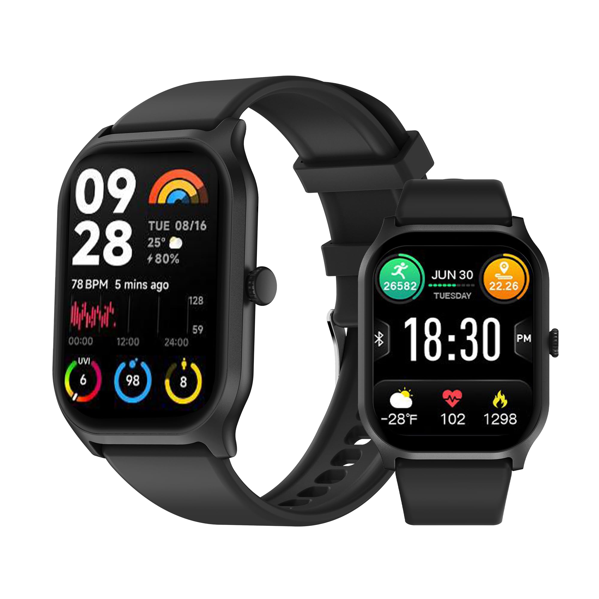 ساعت هوشمند TCH Calling Smart Watch Z10 برای زنان و مردان، تماس گرفتن/پاسخ دادن، صفحه لمسی ضربان قلب، اکسیژن خون، کالری، نظارت بر خواب، ردیابی فعالیت بدنی، ساعت‌هوشمند با 100+ ورزش، ساعت هوشمند برای آندروید و آیفون‌ها