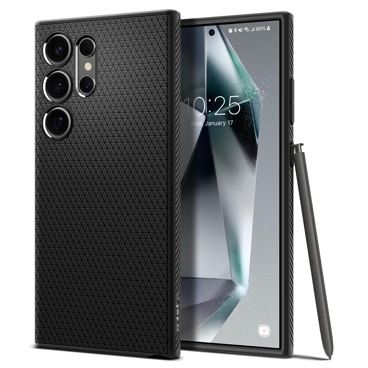 Spigen Liquid Air طراحی شده برای محافظ گوشی سامسونگ Galaxy S24 ULTRA (2024) - مشکی مات