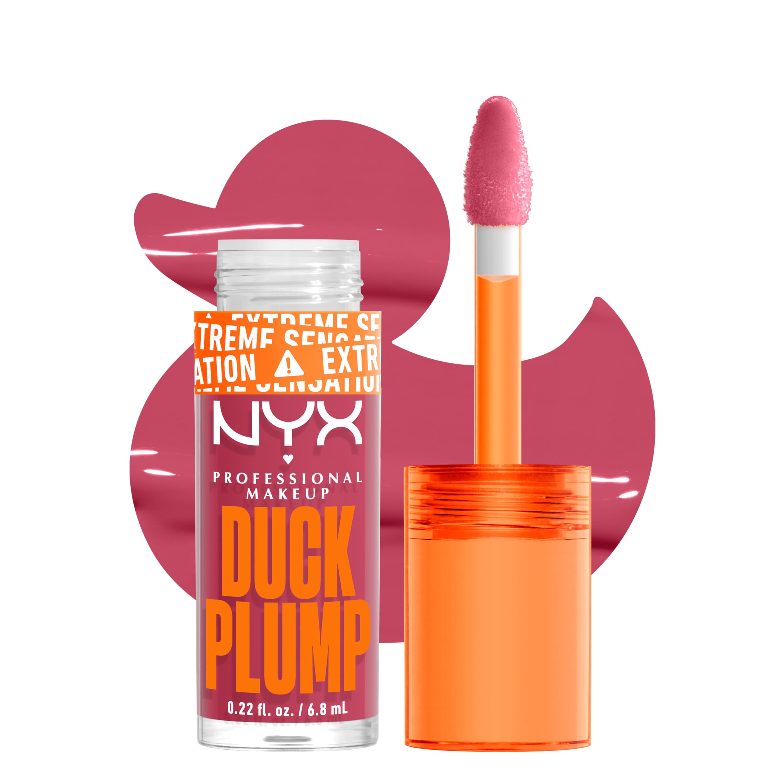 رژ لب پروفشنال NYX DUCK PLUMP LIP PLUMPING LACQUER - STRIKE A ROSE