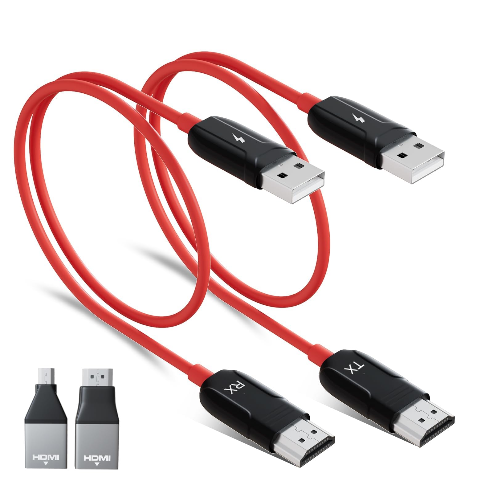 فرستنده و گیرنده بی‌سیم HDMI، تقویت کننده بی‌سیم HDMI، با برد ۵۰ متر/۱۶۵ فوت، پشتیبانی از فرکانس ۲.۴/۵ گیگاهرتز، قابلیت Plug and Play، برای پخش ویدیو/صدا از لپ‌تاپ، کامپیوتر شخصی، یا گوشی هوشمند به تلویزیون یا پروژکتور