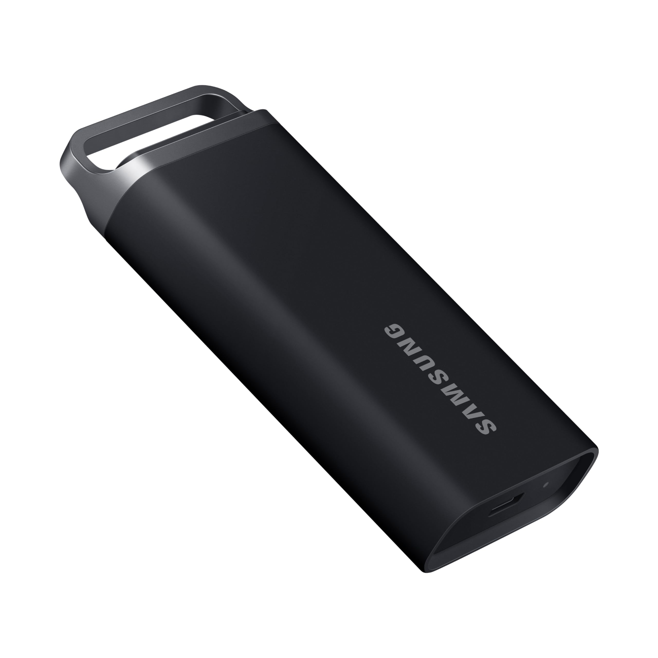 SAMSUNG T5 EVO Portable SSD 8TB، درایو جامد حالت‌جامد خارجی USB 3.2 نسل ۱، سرعت خواندن متوالی تا ۴۶۰ مگابایت بر ثانیه برای بازی و ایجاد محتوا، MU-PH8T0S/AM، مشکی ۸ ترابایت