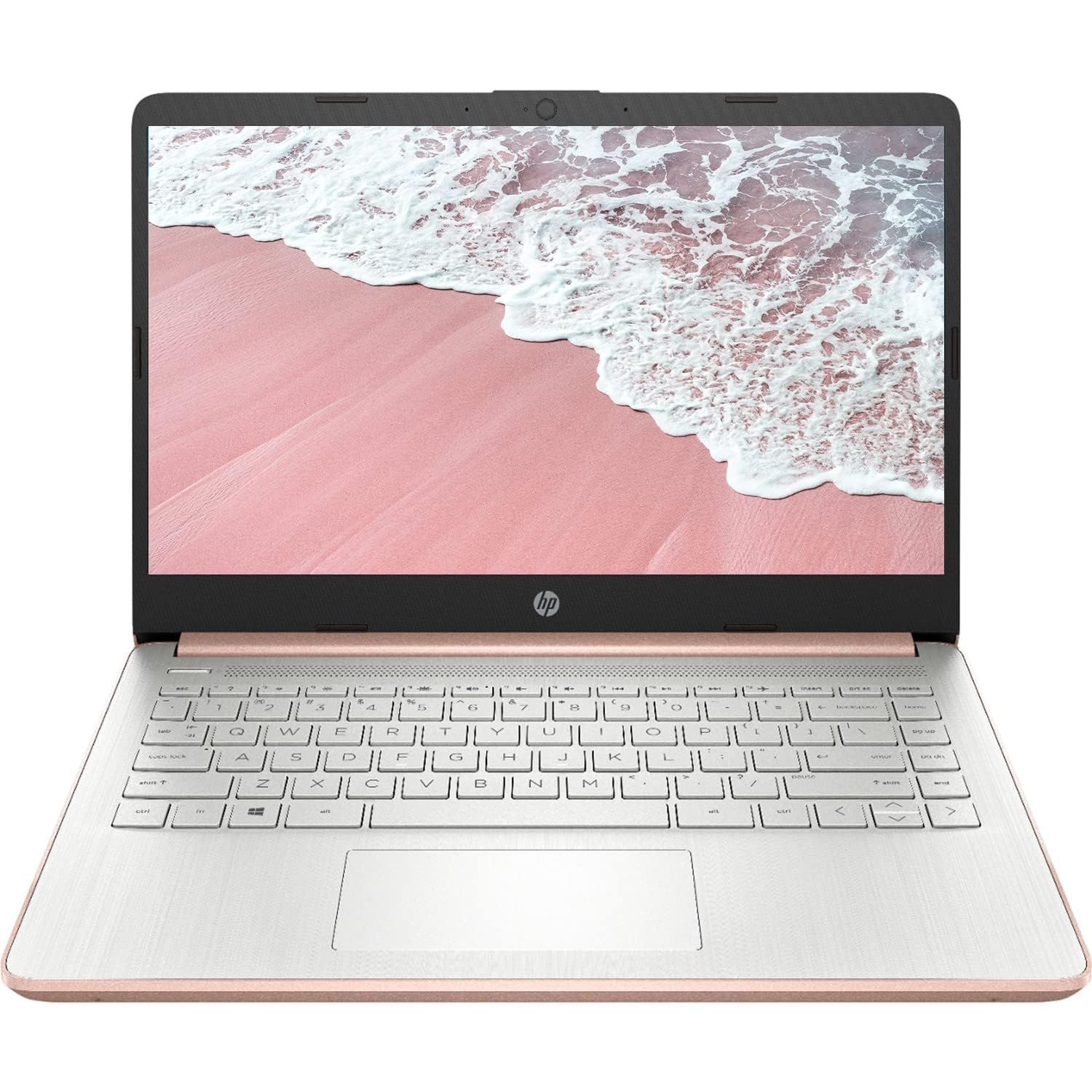لپ تاپ HP 14s با نمایشگر لمسی HD قطری 14 اینچ - پردازنده Intel Pentium Silver N5030 - گرافیک Intel UHD - صفحه کلید با نور پس زمینه - رم 8 گیگابایت DDR4 - حافظه داخلی 512 گیگابایت NVMe SSD - ویندوز 11 - رزگلد (ارتقا یافته)