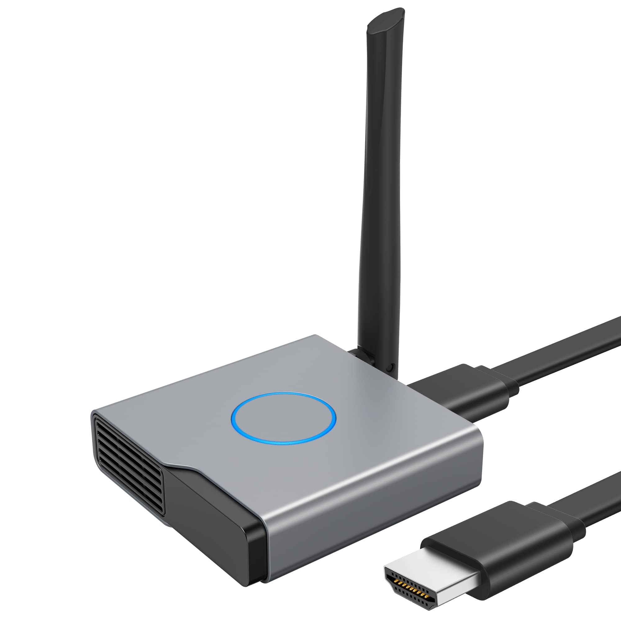 دانگل نمایش بی‌سیم HDMI سازگار با ستانده ۴K، گیرنده بی‌سیم، پخشرسانه ویدیو/صوت/فایل بی‌سیم HDMI از لپتاپ، کامپیوتر شخصی و گوشی هوشمند به تلویزیون هوشمند، پروژکتور و مانیتور