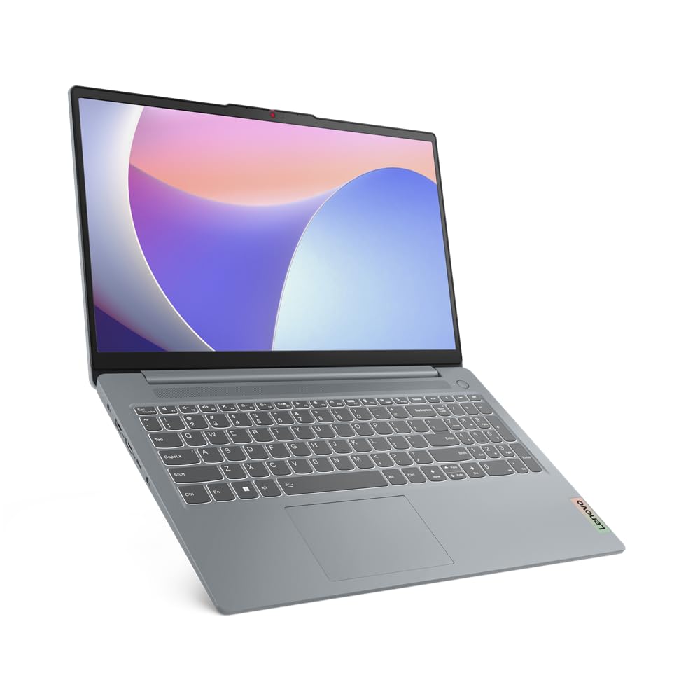 Lenovo IdeaPad Slim 3 15IAN8 Laptop with 15.6" FHD Display, Intel i3-N305, 8GB RAM, 512GB SSD, Intel Iris Xe Graphics, Eng-Arabic KB, Win 11, Arctic Grey - [82XB005WAX]