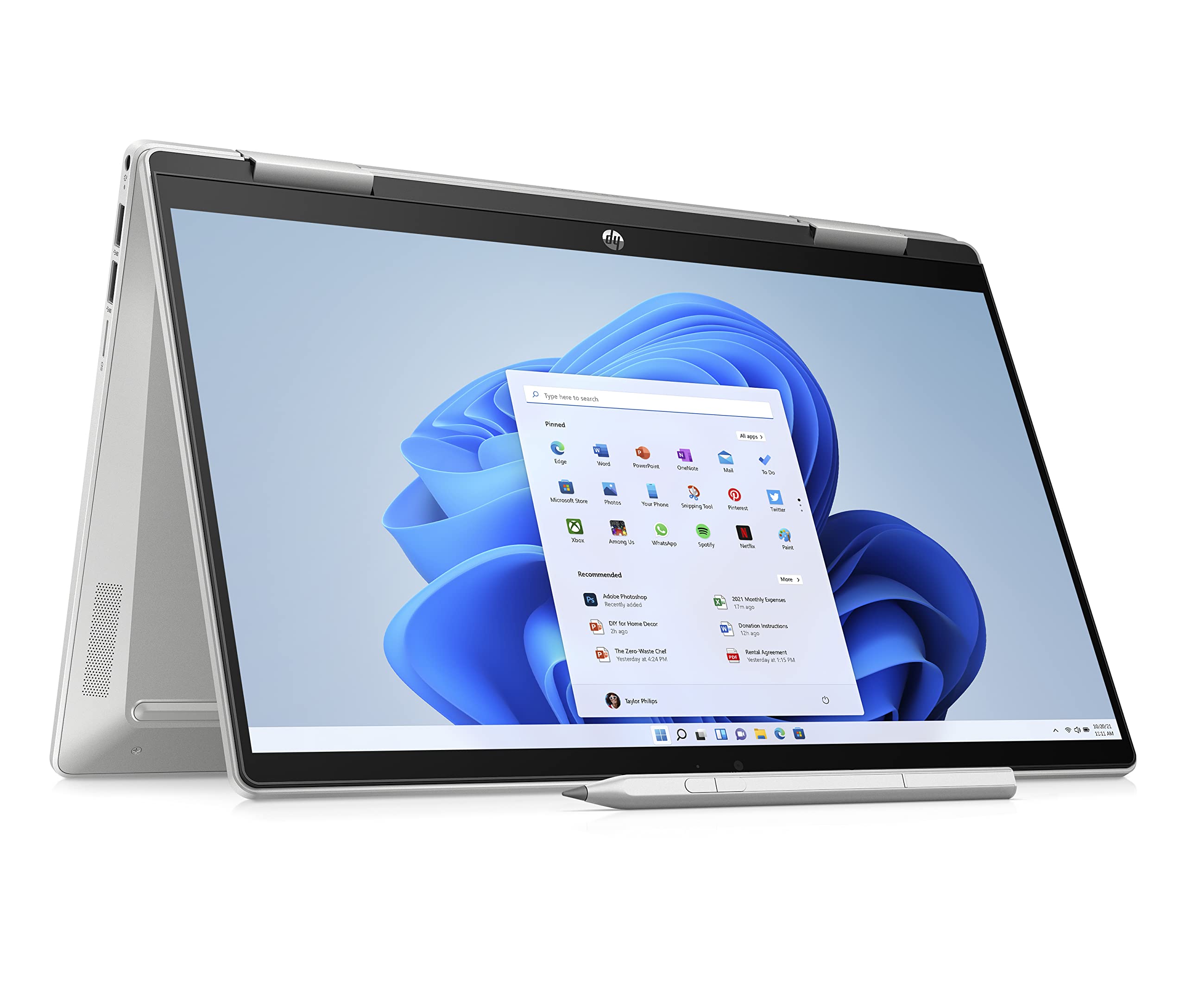 لپ تاپ 2 در یک Pavilion x360 اچ پی با مدل 14-ek1010ne، صفحه نمایش لمسی FHD 14 اینچی، پردازنده Intel® Core™ i7 نسل 13، 16 گیگابایت RAM، 1 ترابایت SSD، گرافیک Intel® Iris® Xe، ویندوز 11 خانگی، صفحه کلید انگلیسی - عربی، رنگ نقره ای طبیعی - [834W4EA]