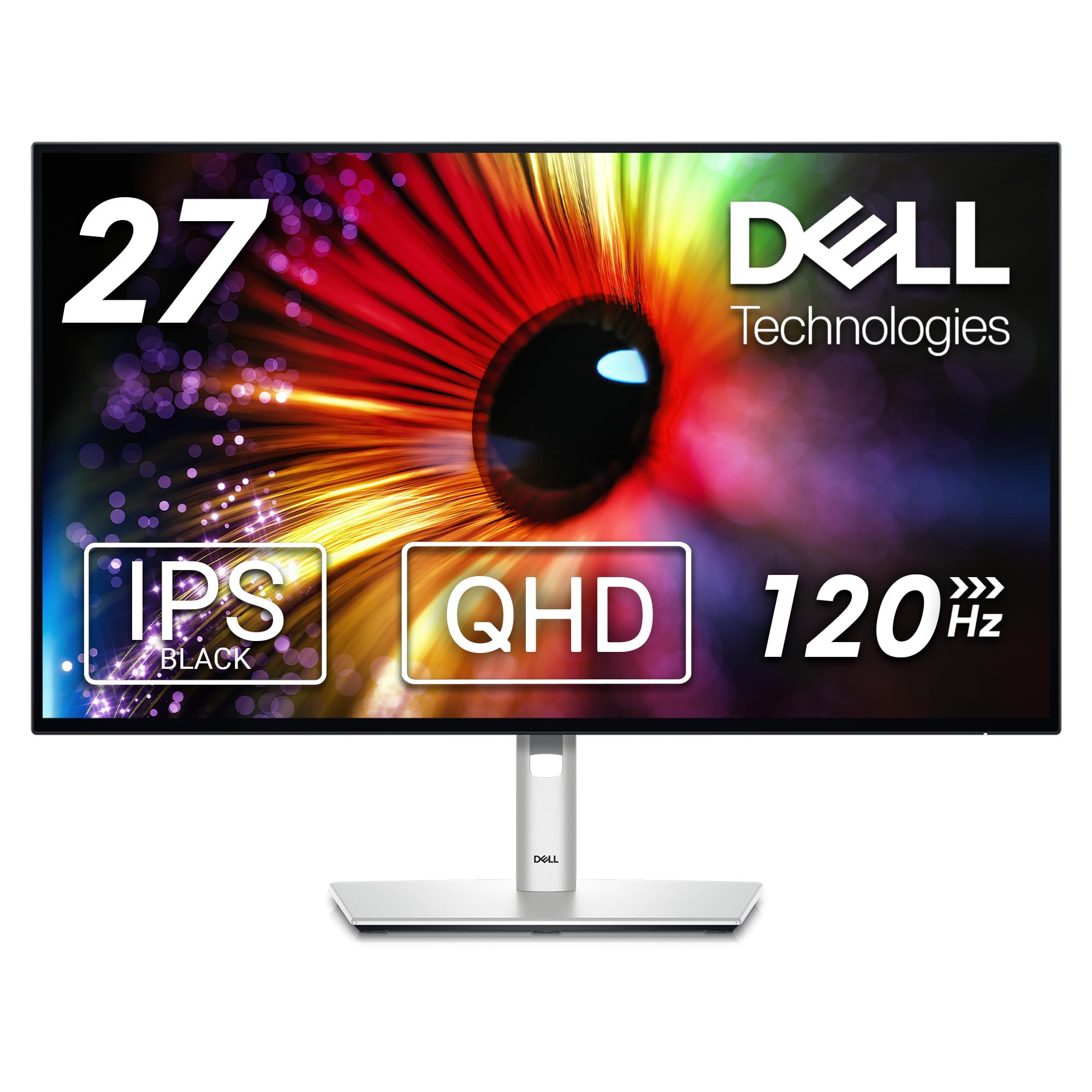 مانیتور دل التراشارپ U2724D QHD با اندازه 27 اینچ (فناوری سیاه IPS و 120هرتز)