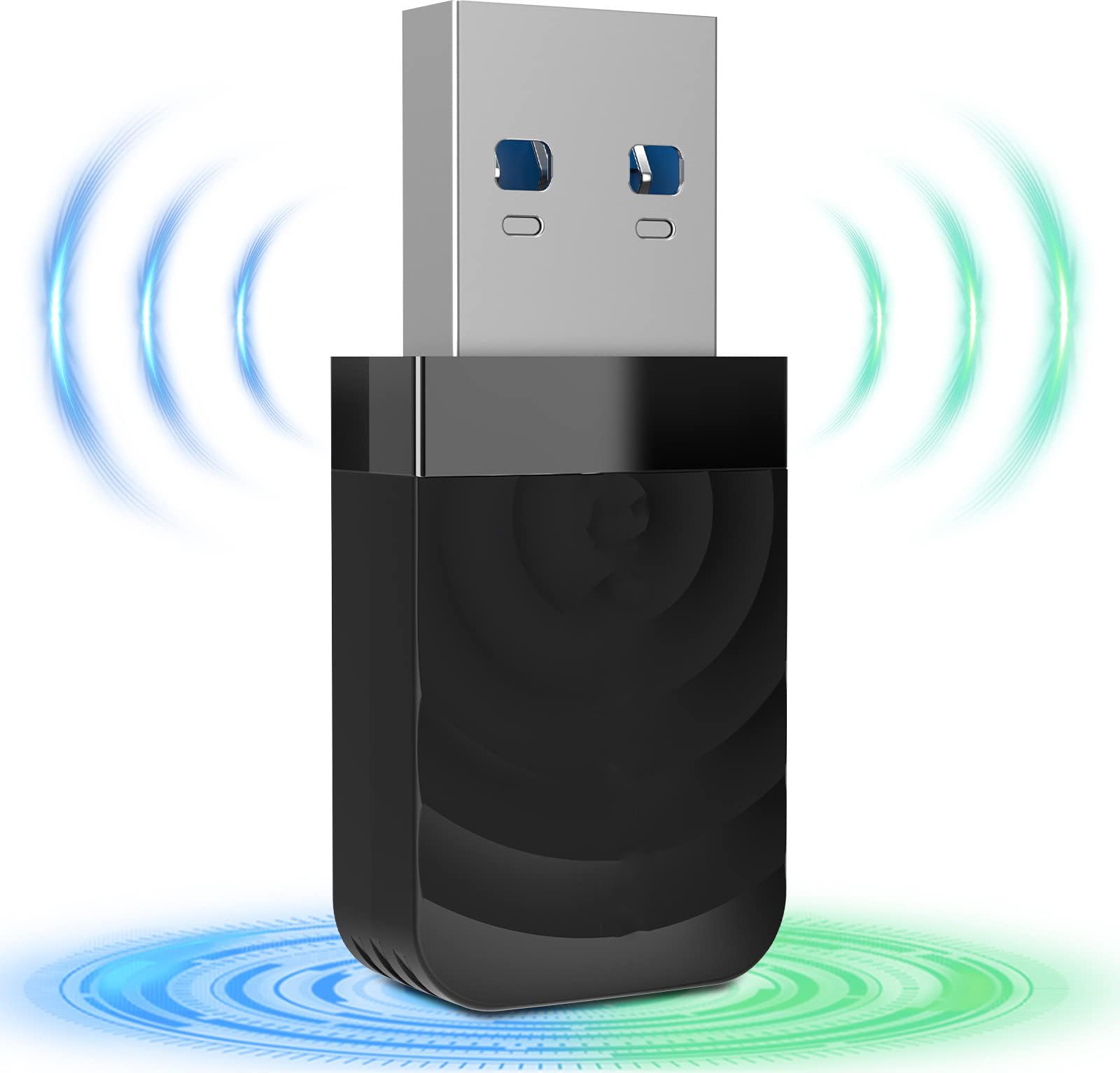 TERRIFI 1300Mbps Wireless USB3.0 WiFi Adapter - 802.11ac Dual Band 5GHz&2.4GHz USB Wifi Dongle for PC Desktop Laptop - High Transmission Speed, Driver-Free, MU-MIMO, for Windows 10/7/8/8.1/XP Mac OS