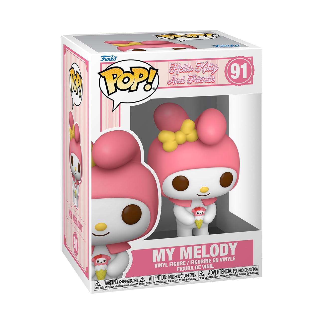 فیگور جمع‌آوری شده وینیلی "Funko Pop! Sanrio: HK - مای ملودی - هلو کیتی" - ایده‌ی هدیه - کالای رسمی - اسباب‌بازی برای کودکان و بزرگسالان - طرفداران کارتون - فیگور مدل برای جمع‌آوران چیبی