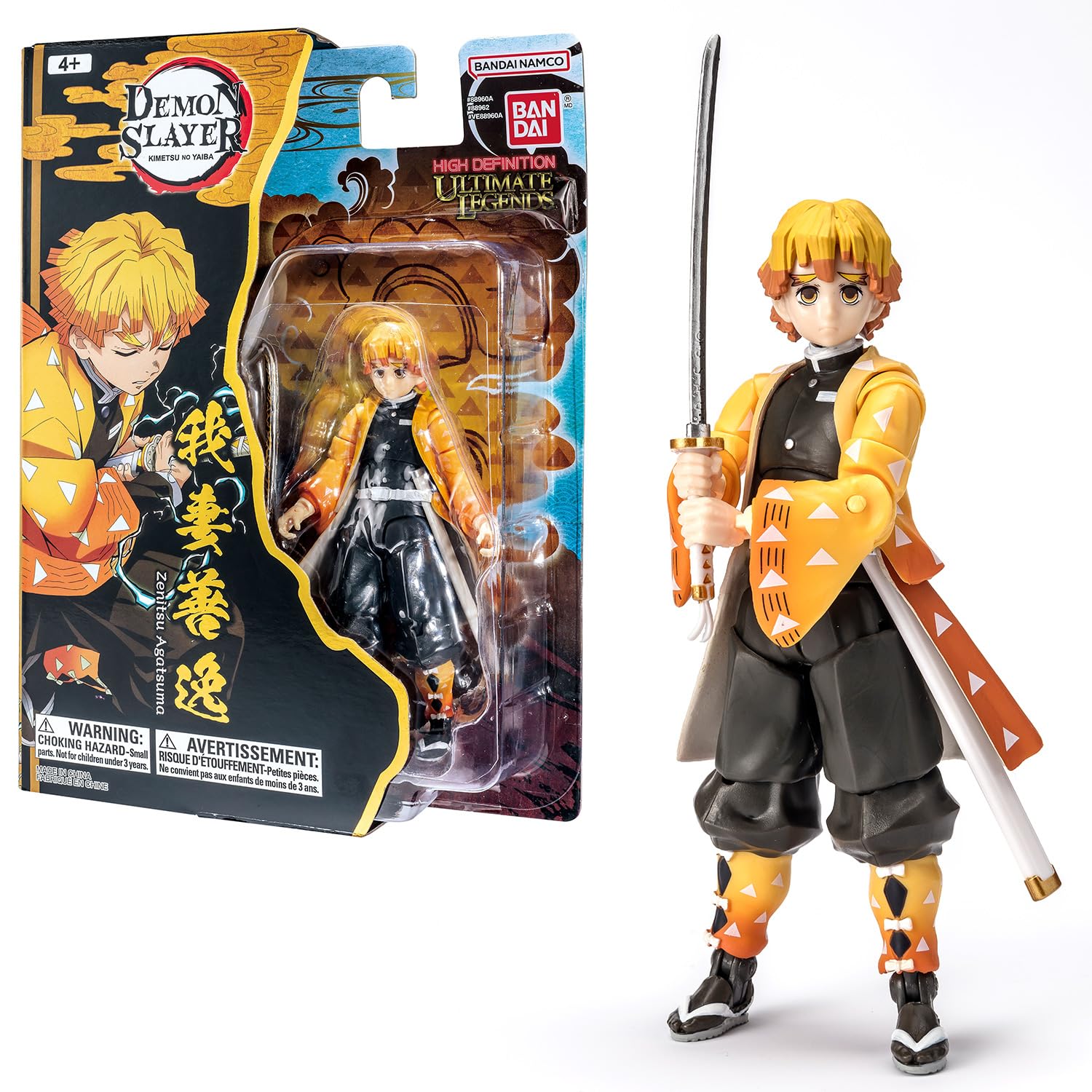 BANDAI - بهترین افسانه‌ها HD - اکشن فیگور شکارچی شیطان ۱۲ سانتی‌متری - زنیتسو آگاتسوما - VE88962