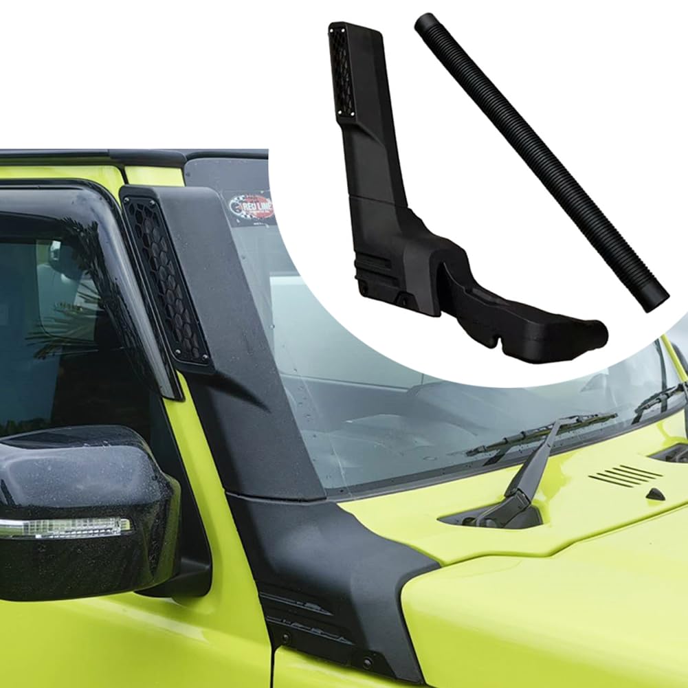 کیت اسنورکل موتور DEONG Air Intake مناسب برای Suzuki Jimny 2018-2025، اسنورکل رم سیاه با براکت و اتصالات
