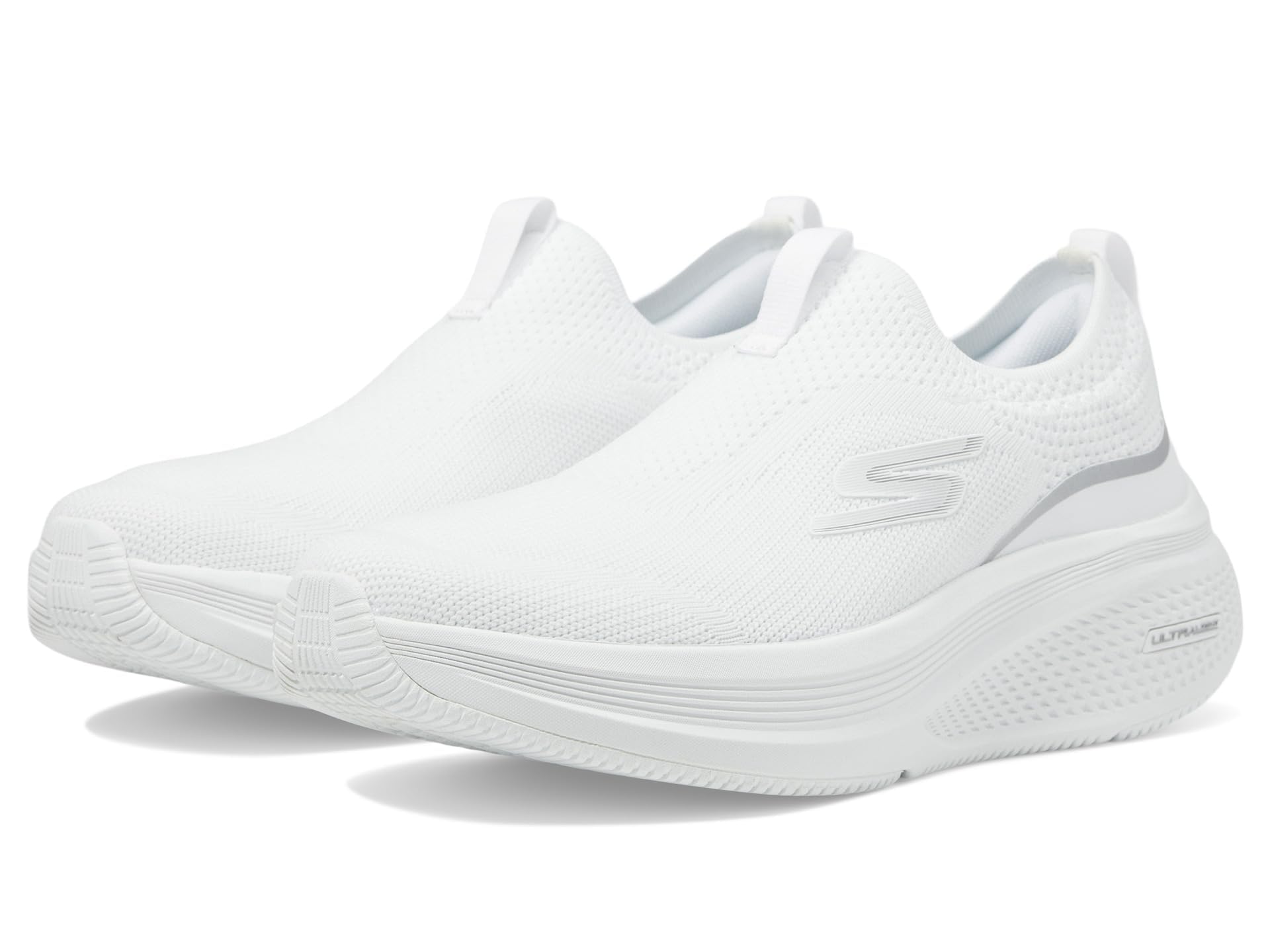 Skechers زنانه Go Run Elevate 2.0 Cadena کتانی ۳۸ EU سفید/نقره‌ای
