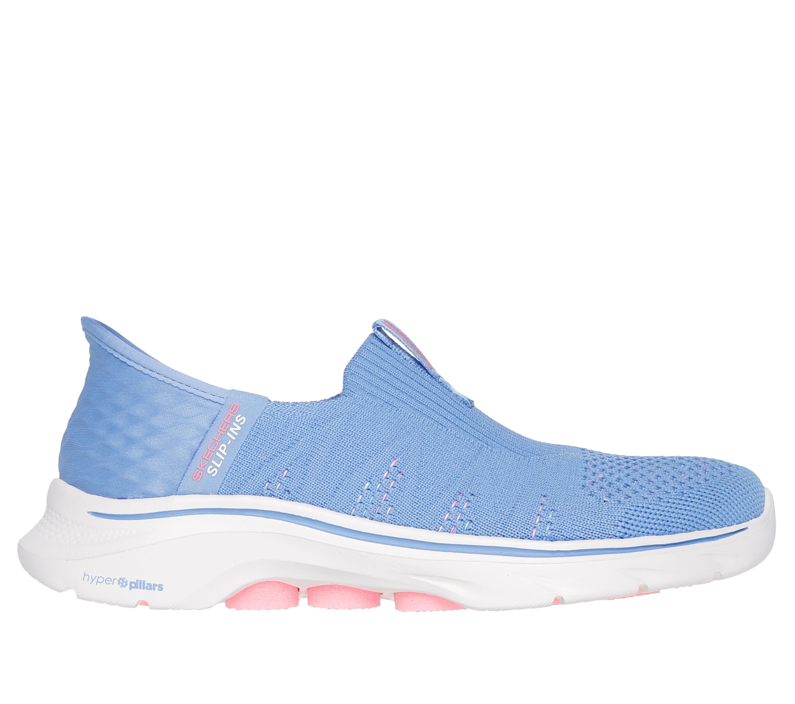 کفش زنانه Skechers Go Walk 7 City Lights با طرح‌های بند برای ورزش و ورزش زنانه با شماره ۳۷ اروپا، رنگ بنفش و صورتی