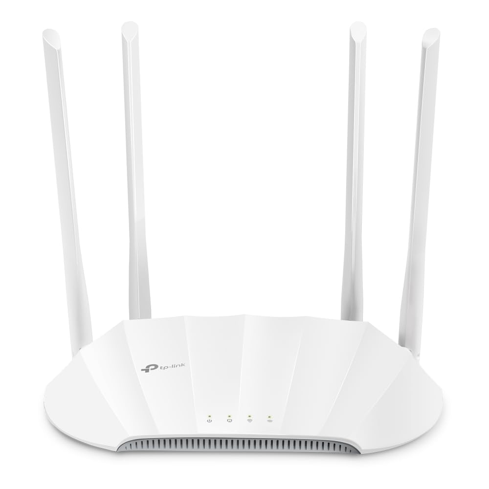 TP-Link AX1800 نقطه دسترسی دو بانده گیگابیت وای فای 6 (TL-WA1801) پل دسکتاپ وای فای HE80 و پشتیبانی از بیم‌فرمینگ سازگار با حالت‌های Multi-SSID/Client/Range Extender چهار آنتن ثابت PoE غیرفعال AX1800 AX1800، دسکتاپ