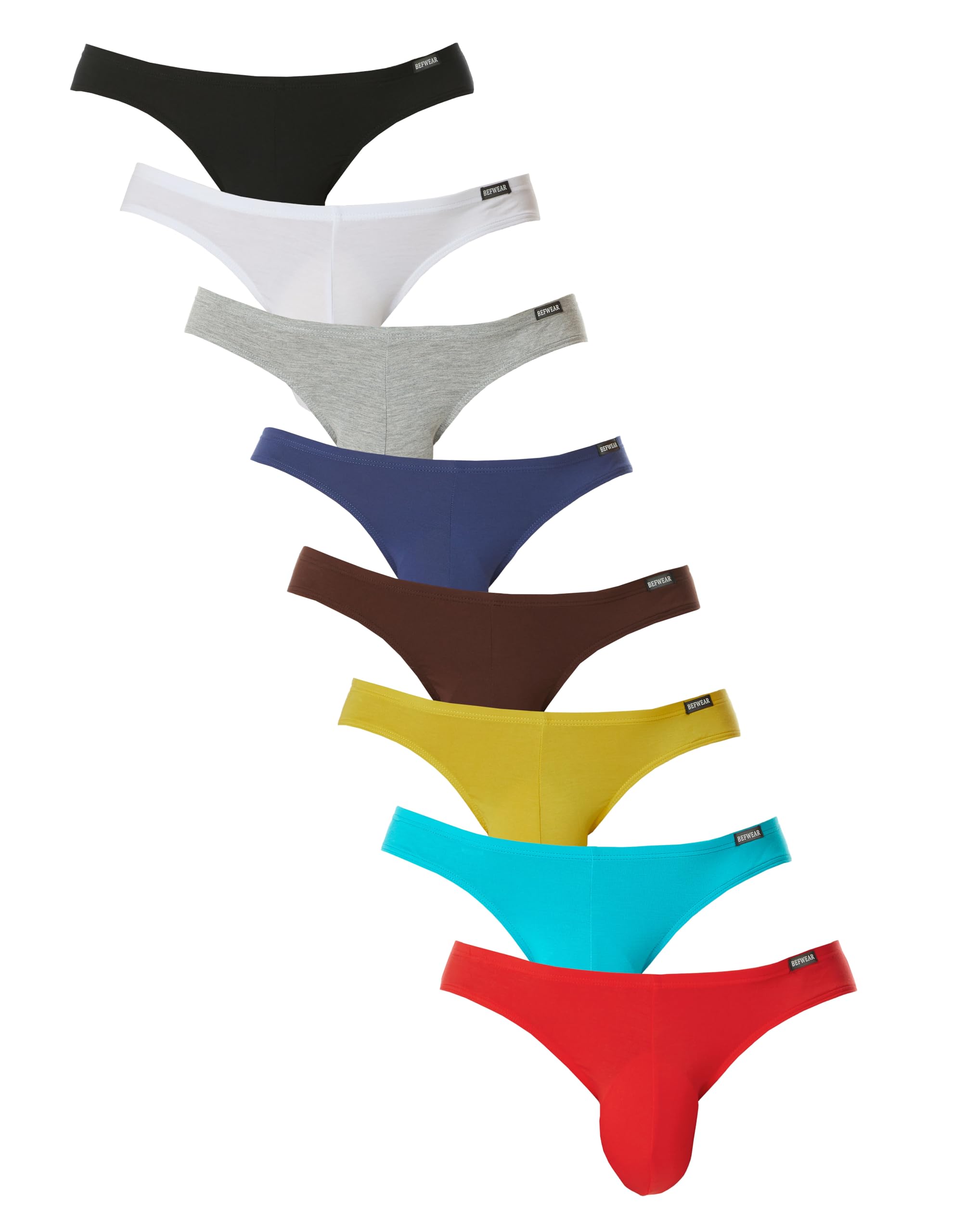 مردانه زیر لباس زیر برزنت Modal Micro بیکینی BEFWEAR بسته 8 عددی اندازه XL 8p01