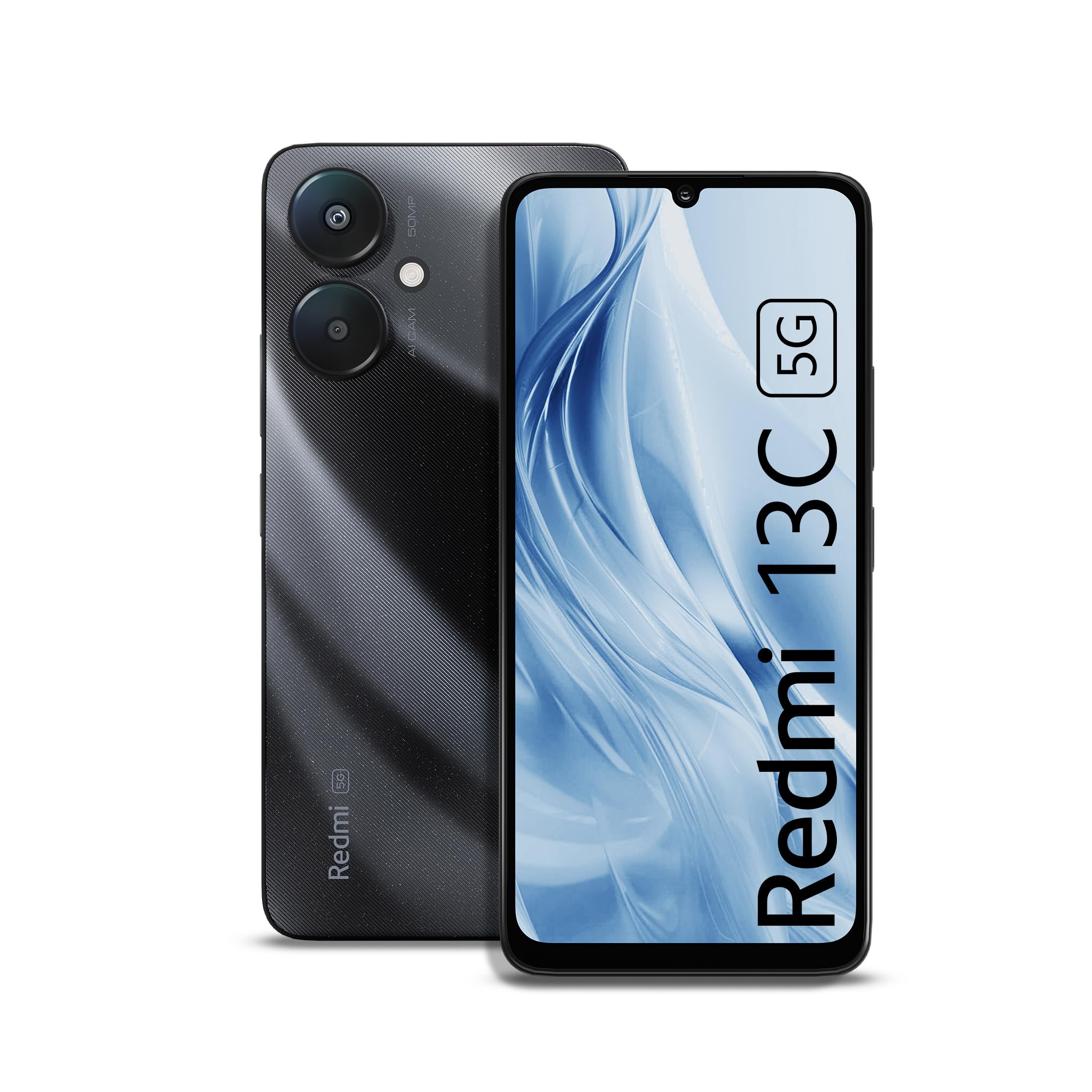 Redmi 13C 5G (مشکی ستاره‌ای، 256 گیگابایت) - رم 8 گیگابایت، دو سیم کارت، باتری 5000 میلی‌آمپر، نمایشگر FHD+، دوربین 50 مگاپیکسل، شارژ سریع، اندروید اسمارتفون