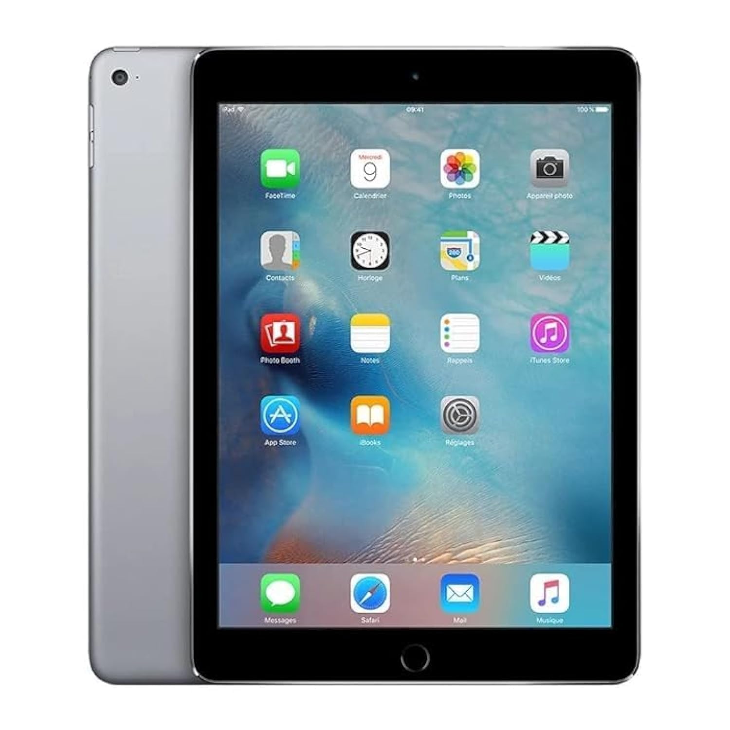تبدیل شده به فارسی: 
i pad Air 2 با حافظه 64 گیگابایت، صفحه نمایش 9.7 اینچی، ios 15.7، سال تولید 2015